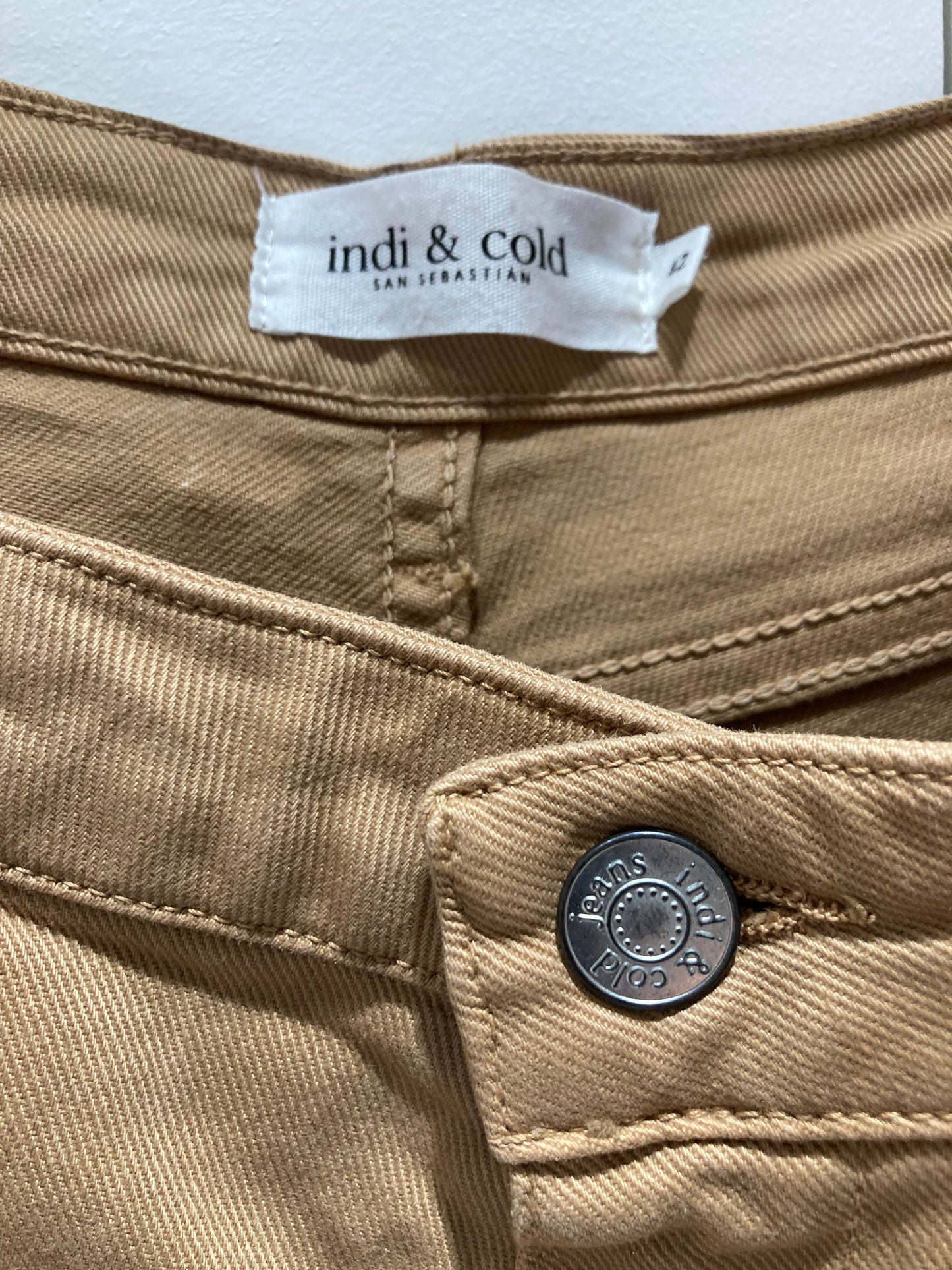 Pantalon droit en coton à 5 poches