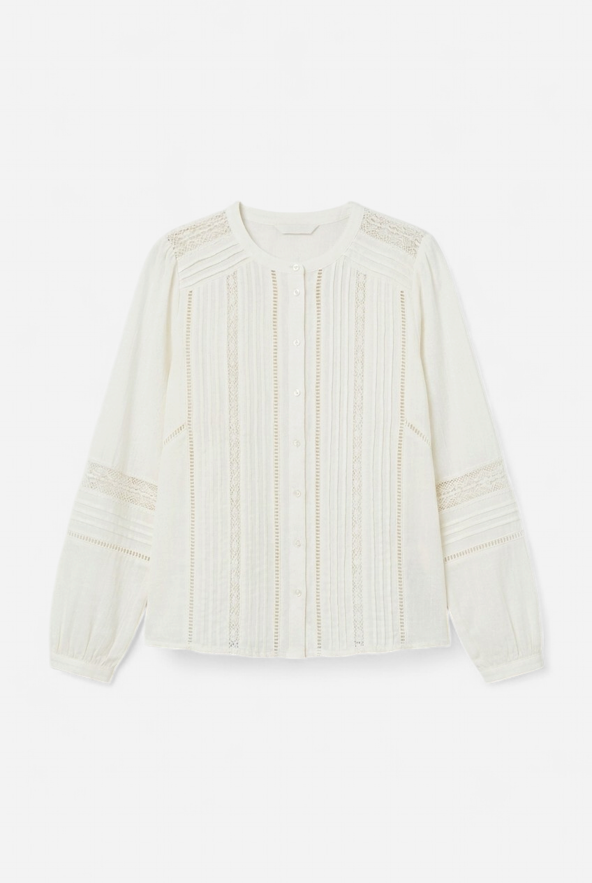 Blouse romantique en coton