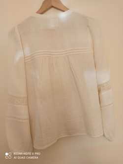 Blouse romantique en coton