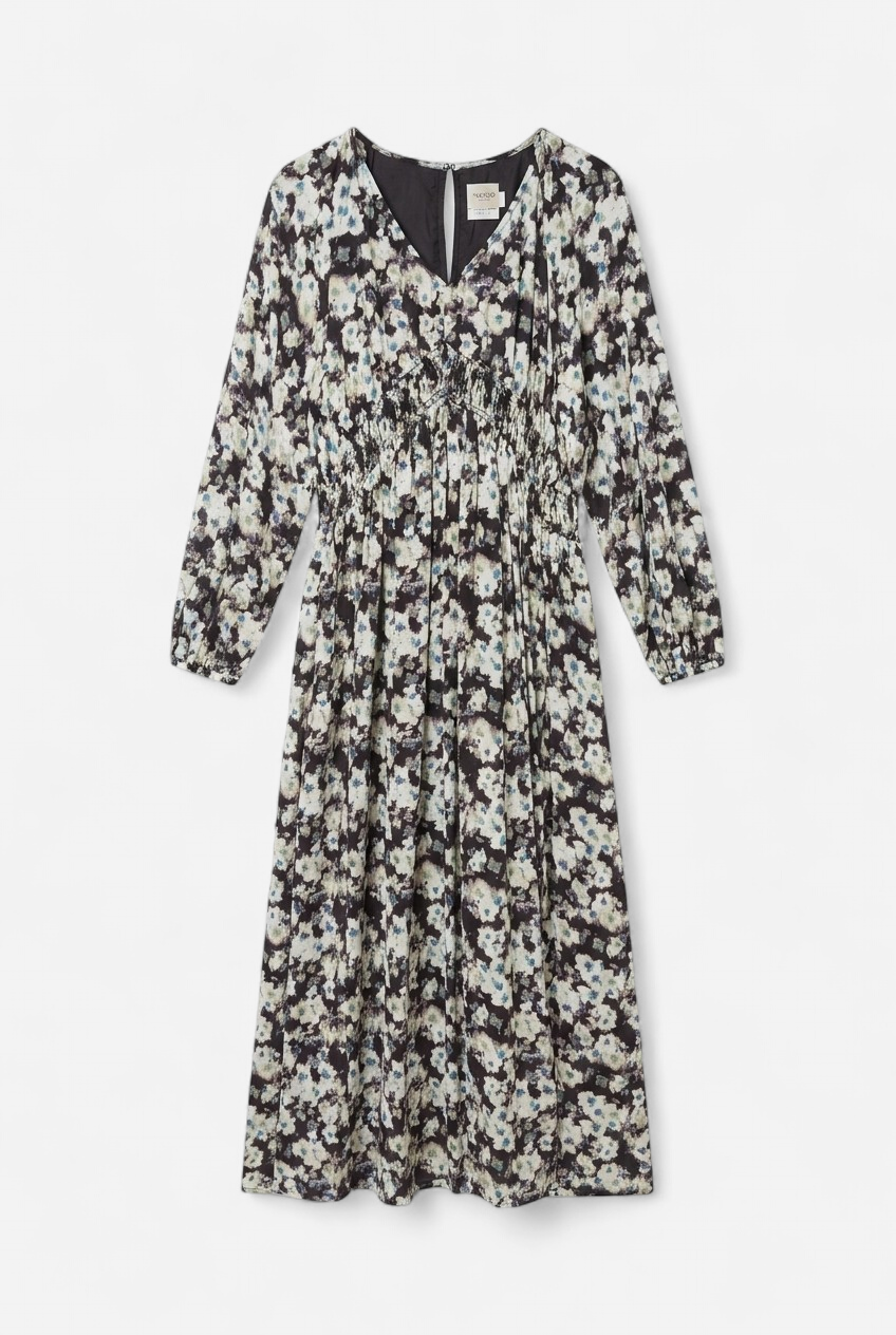 Long printed dress