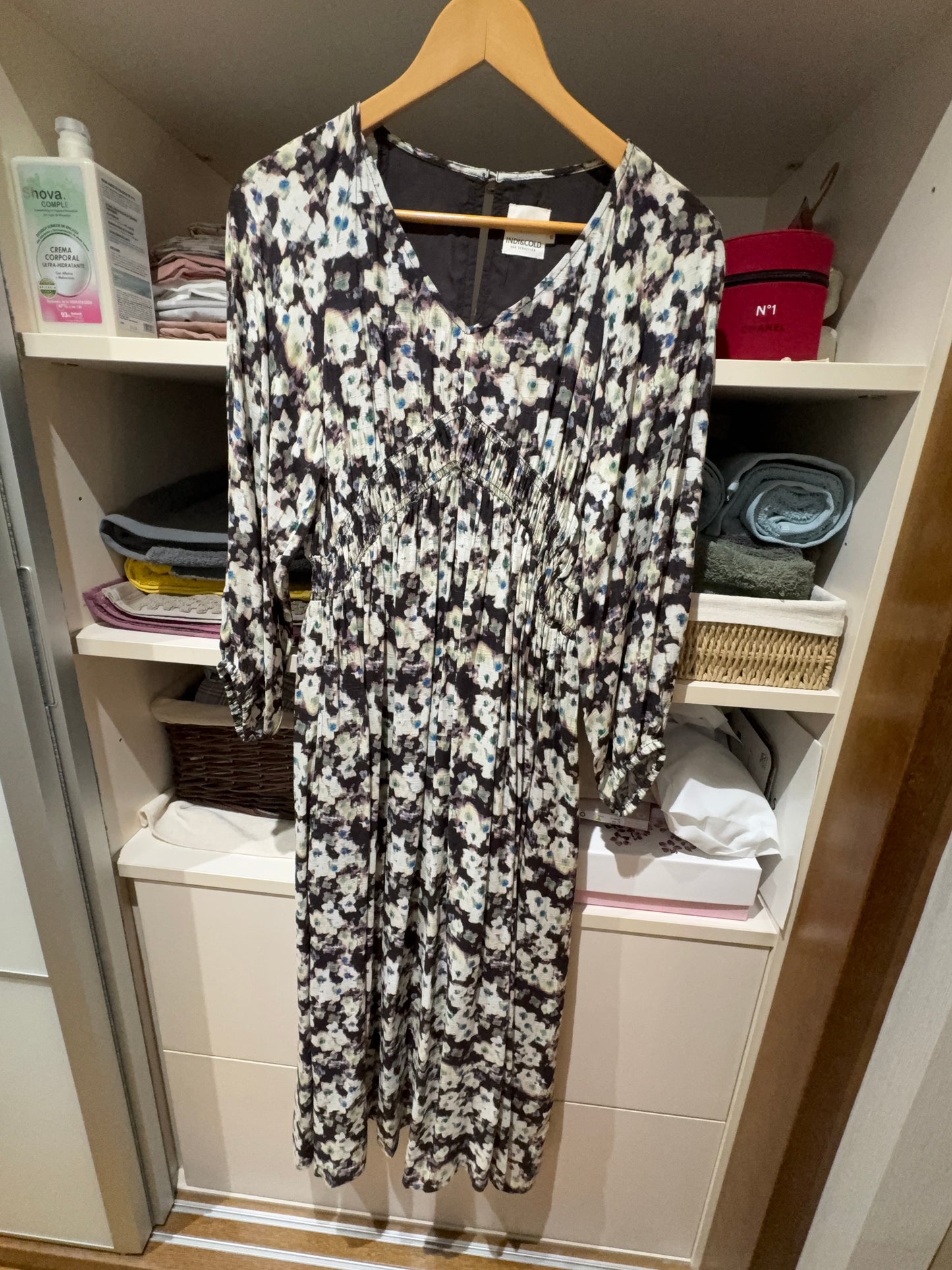 Long printed dress