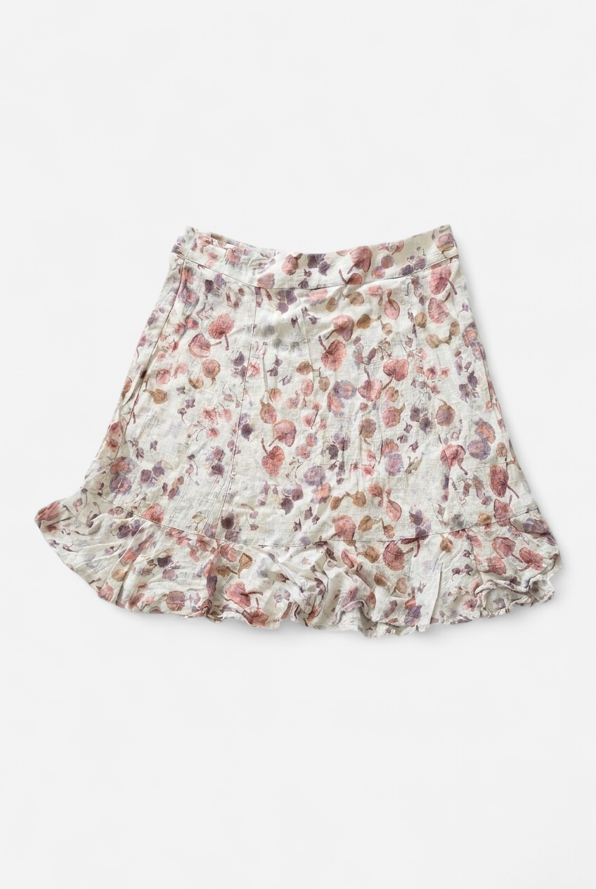 short floral skirt