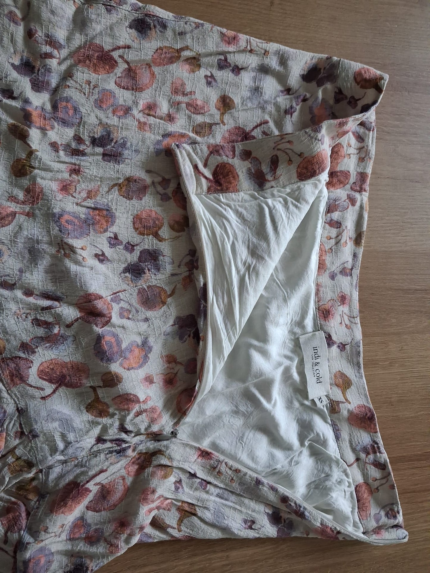 short floral skirt