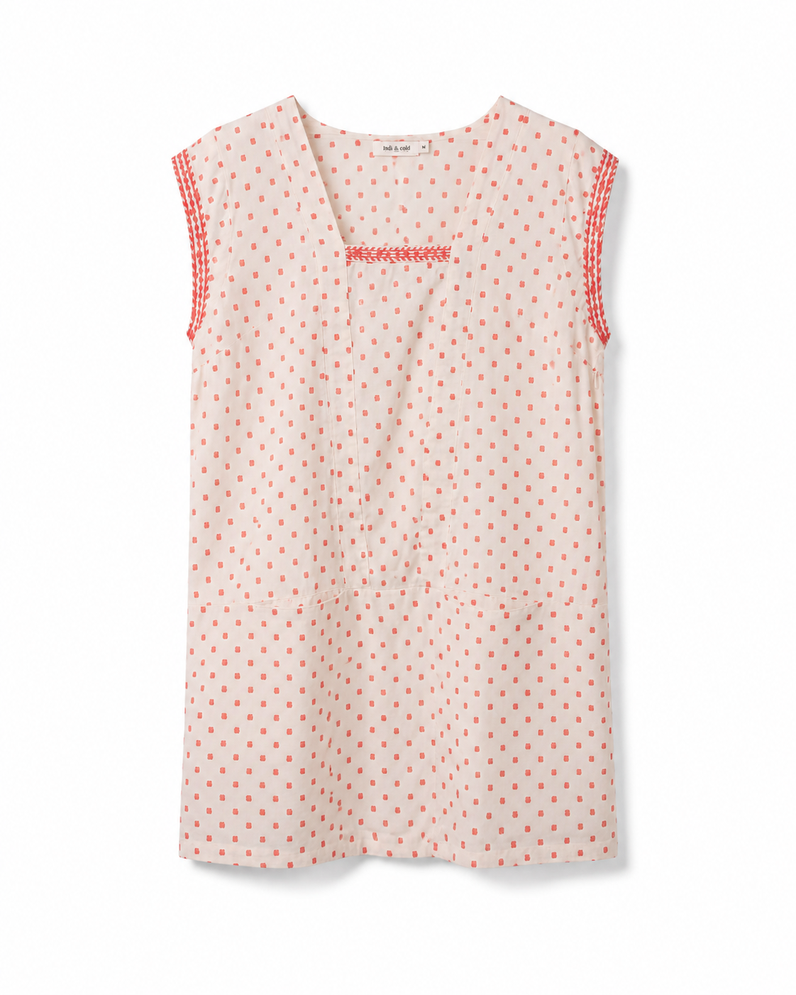 Vestido blanco con detalles bordados