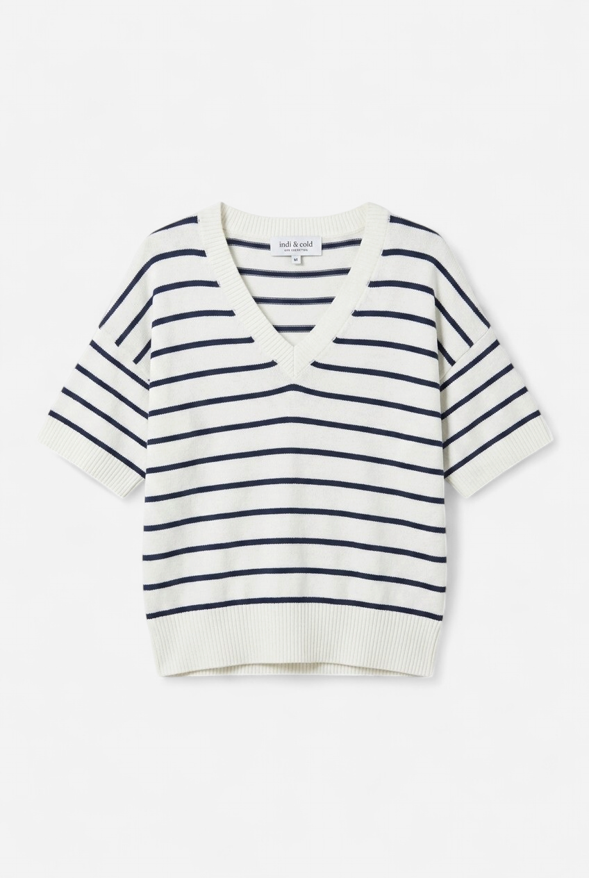 Short-sleeve sweater