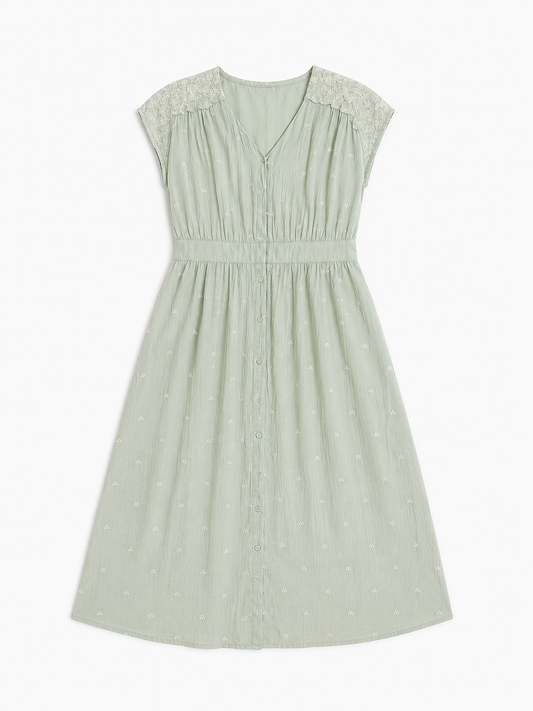 Vestido color verde Talla L