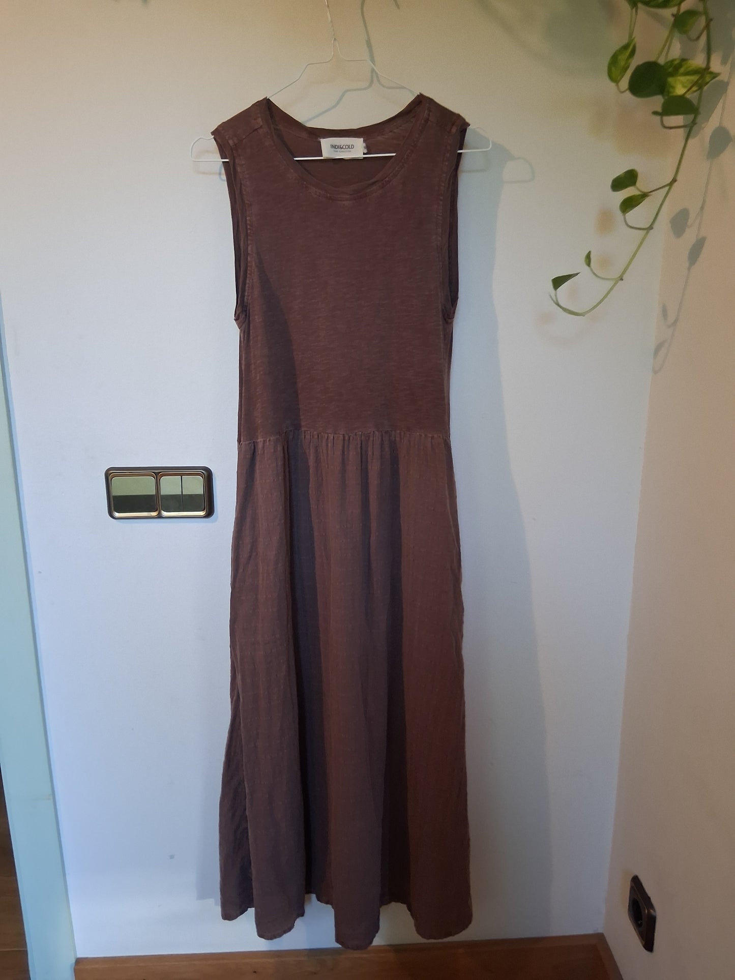 Vestido largo marron
