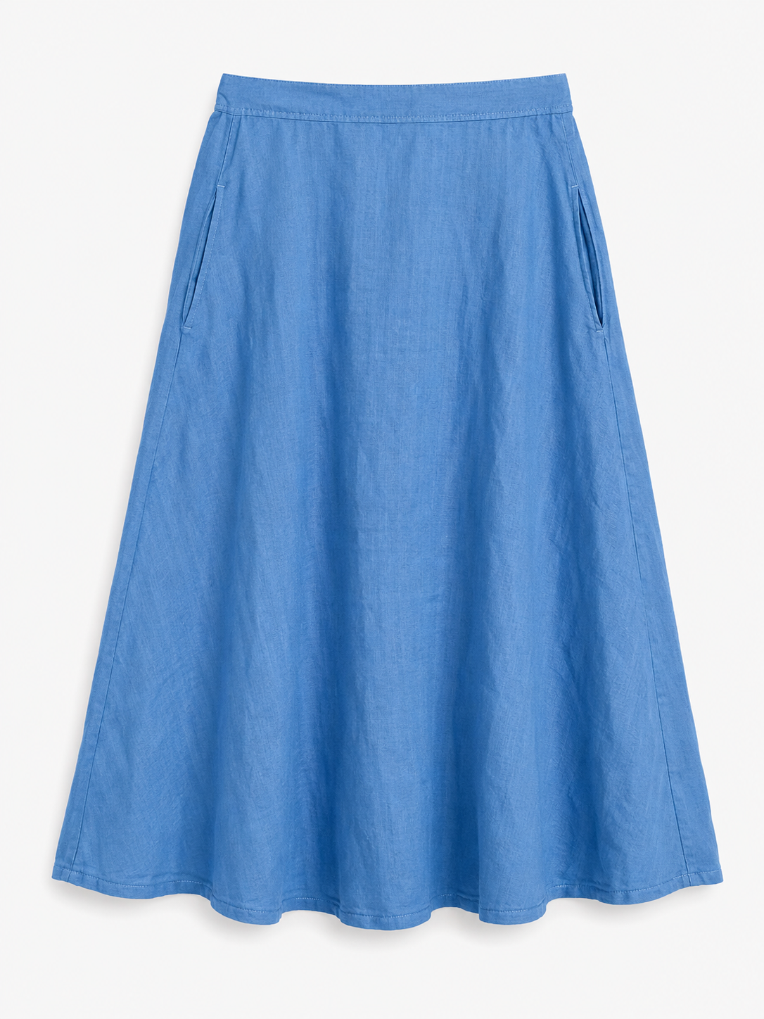 Jupe bleue en lin