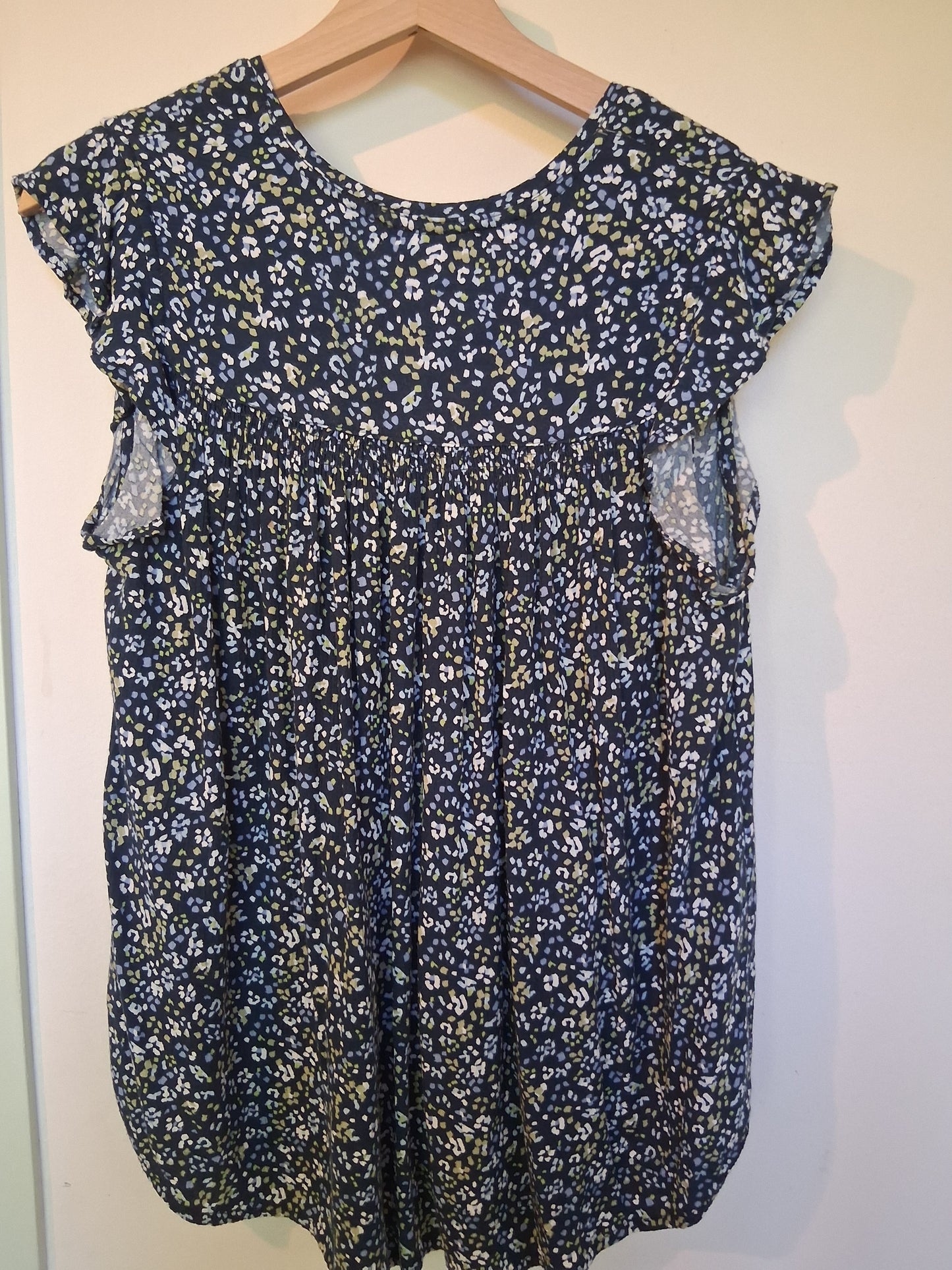 Camisa flores azul