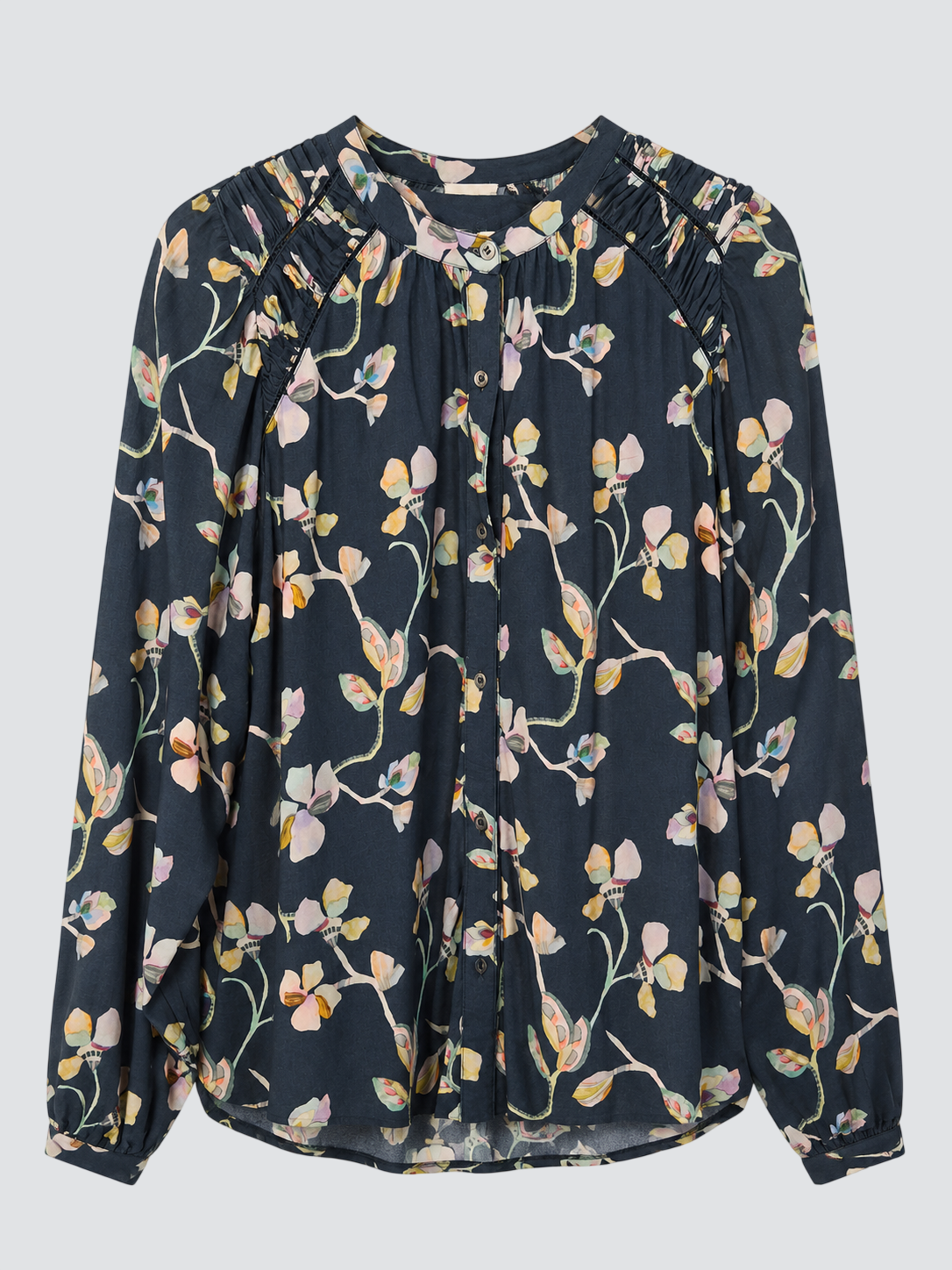 Blue floral shirt