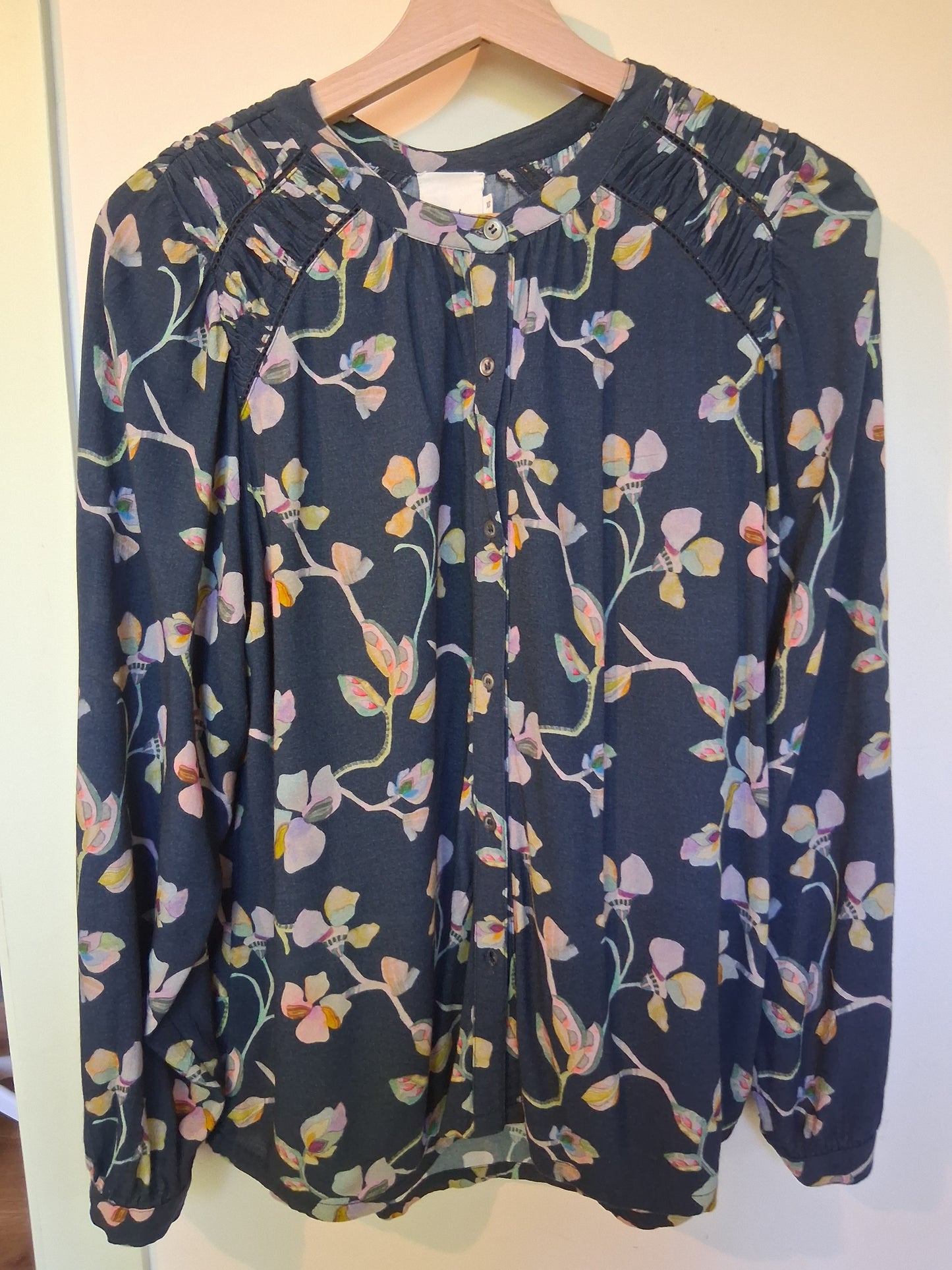 Blue floral shirt