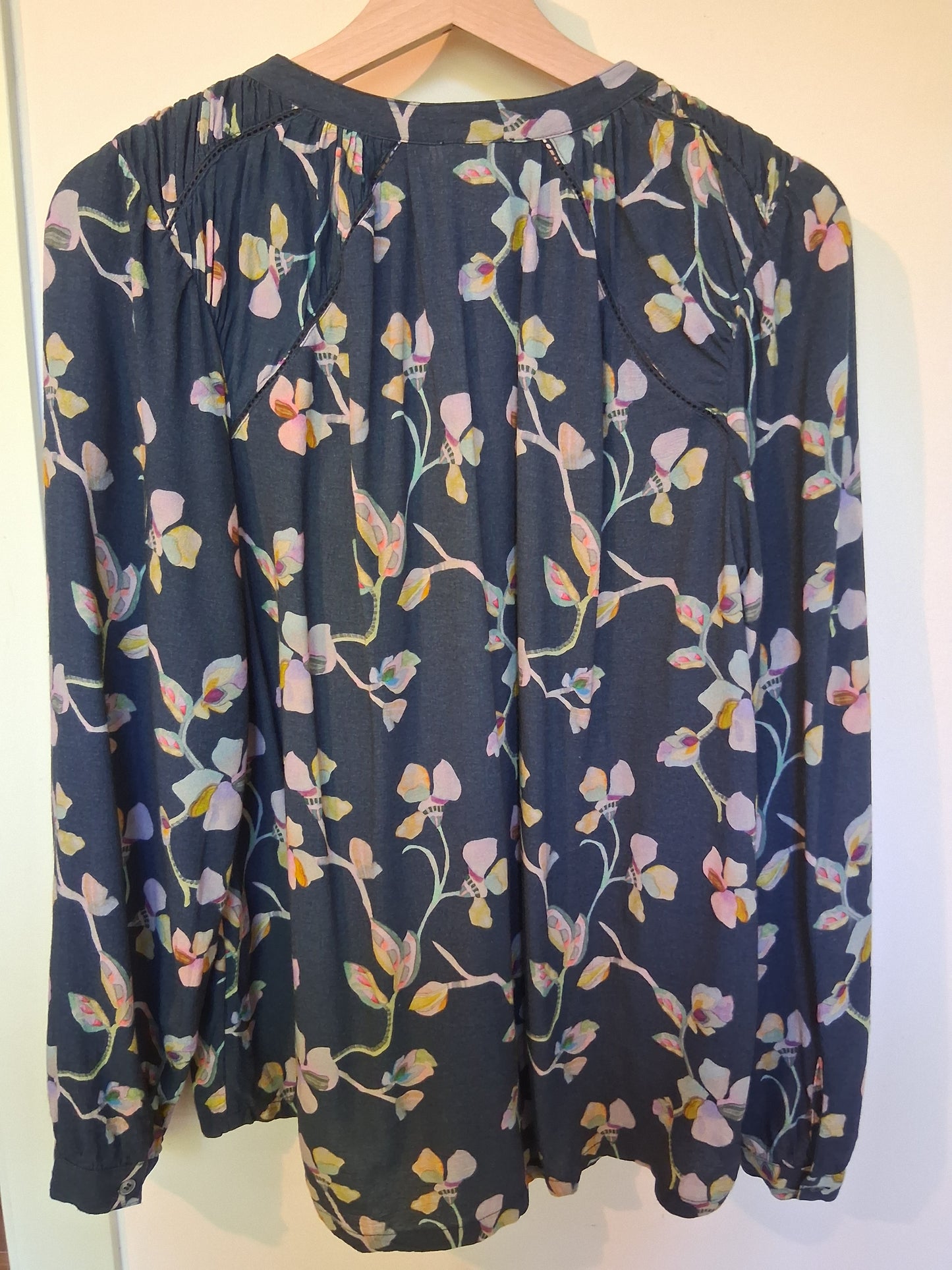 Blue floral shirt