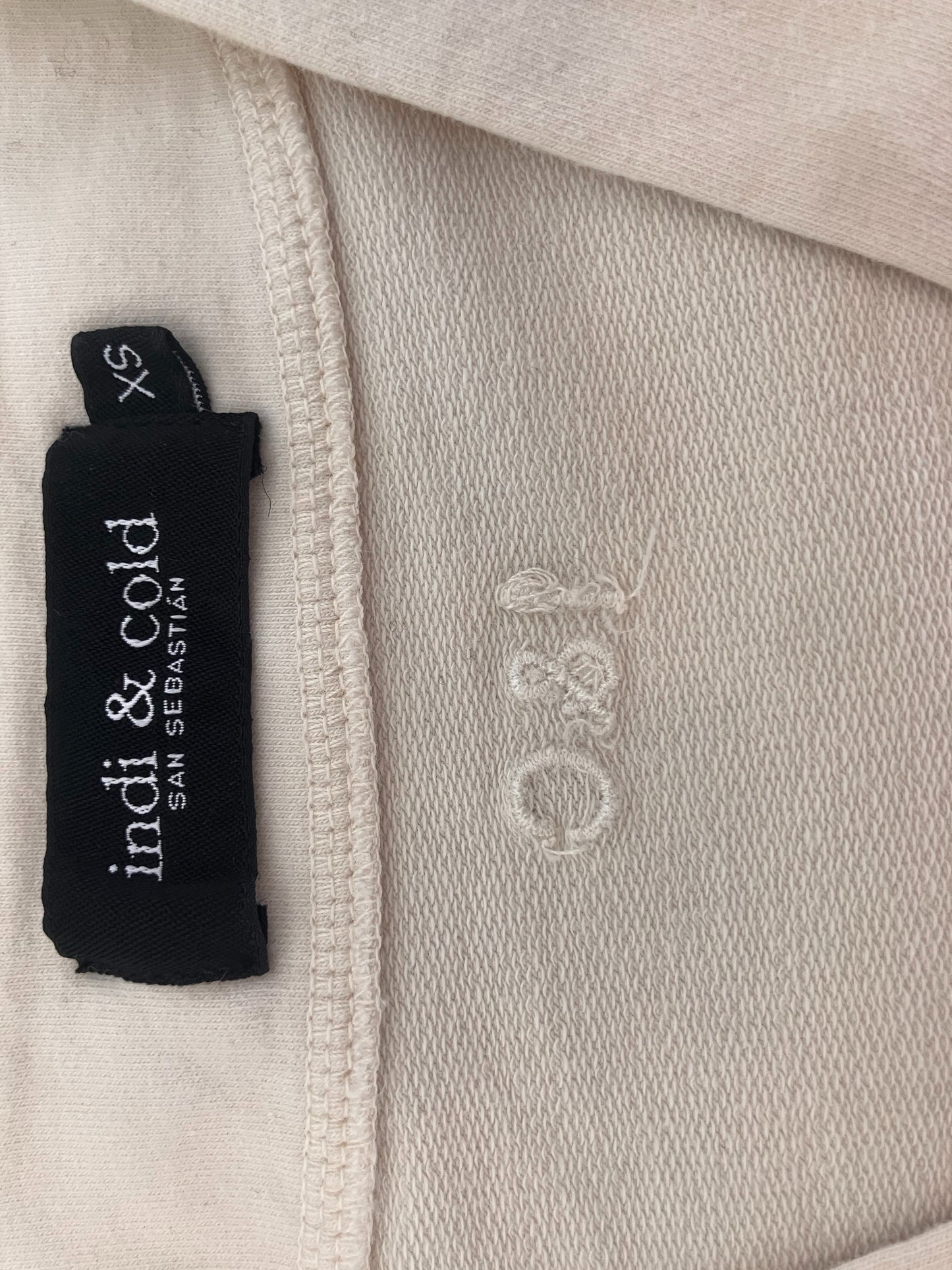 Cotton t-shirt in ecru