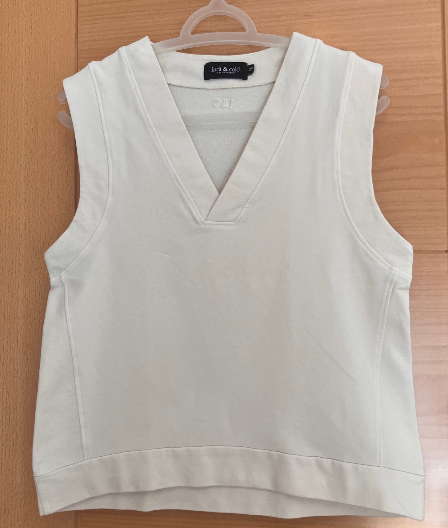 Cotton t-shirt in ecru