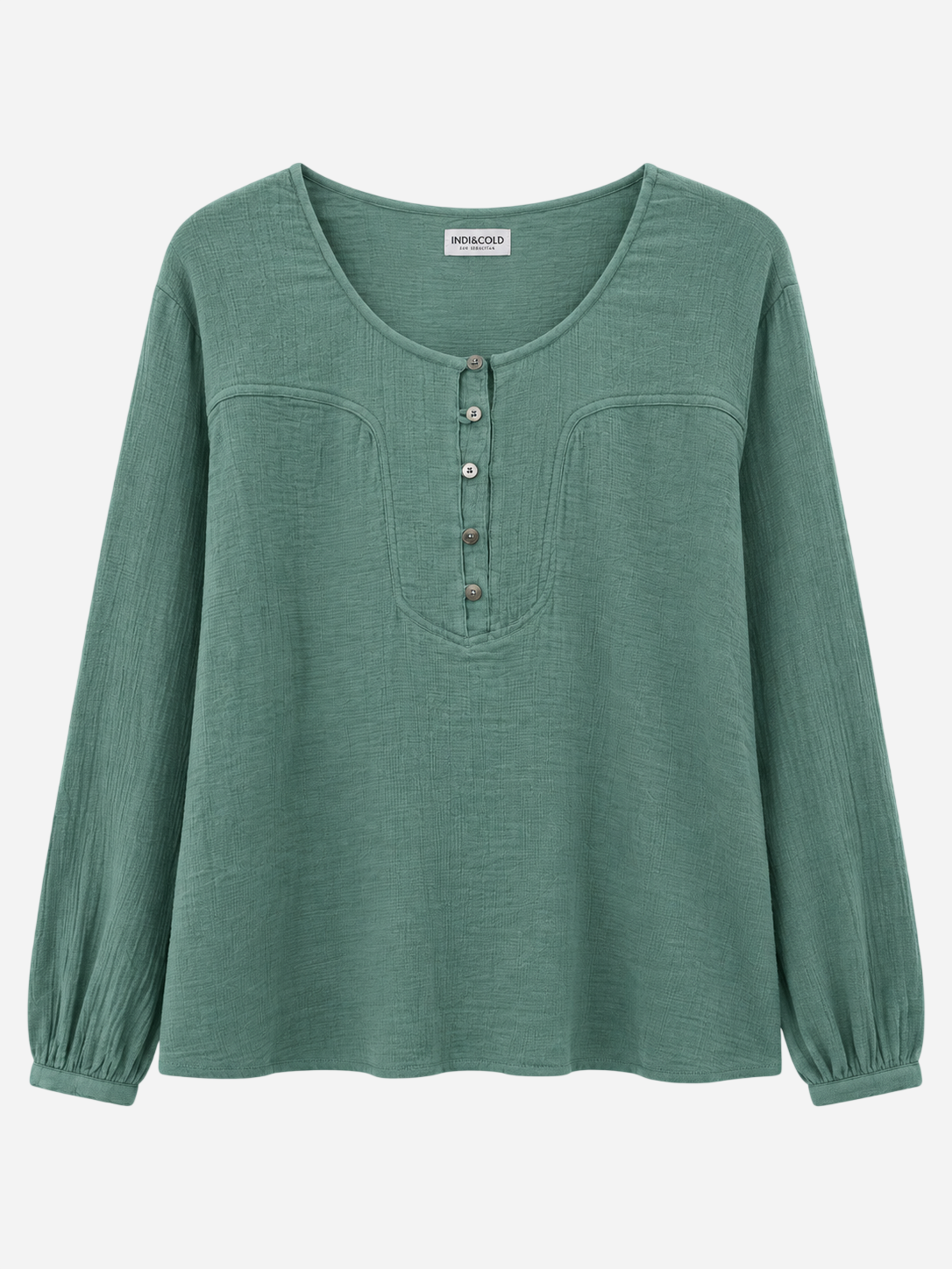 PUFF-SLEEVE BLOUSE XL