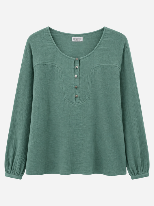 BLUSA BOMBINADA MANGAS XL