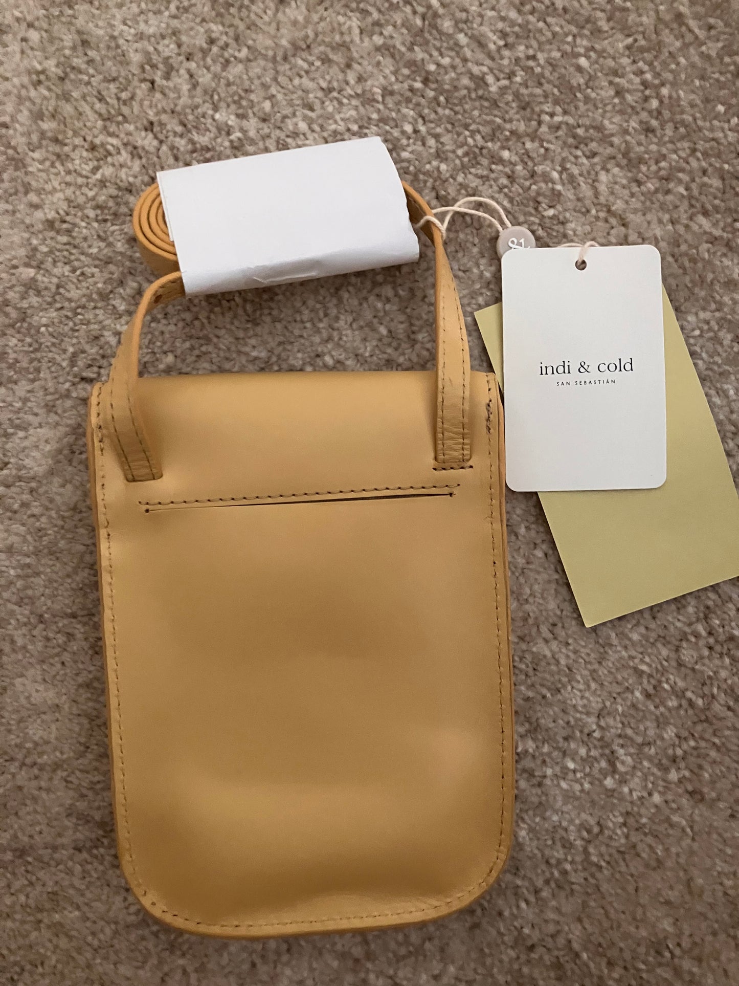 Bolso piel amarillo