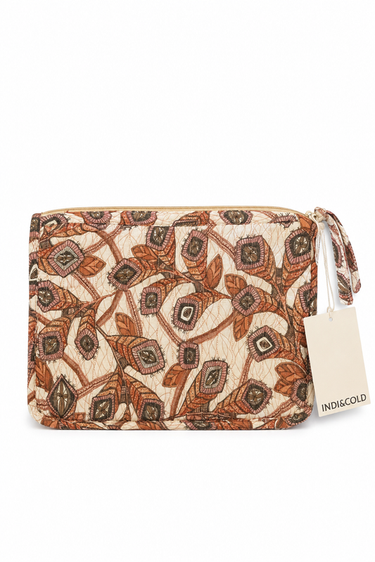 Trousse de toilette à imprimé floral