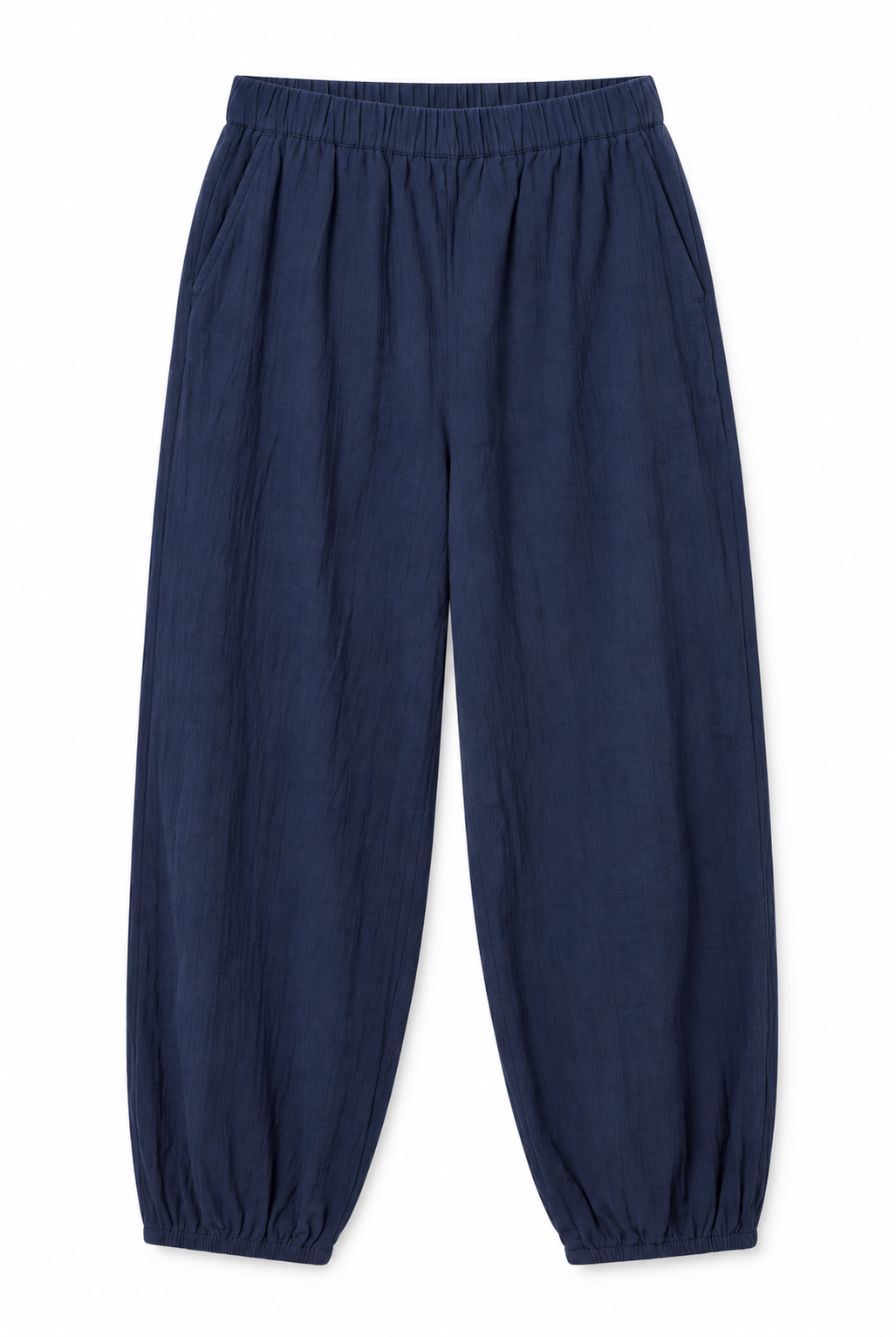 Blue cotton harem pants