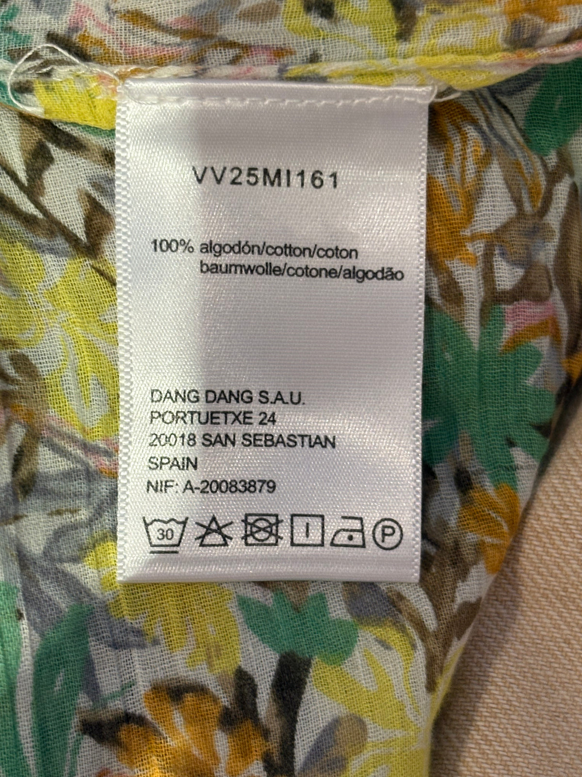 Ensemble blouse et pantalon à fleurs