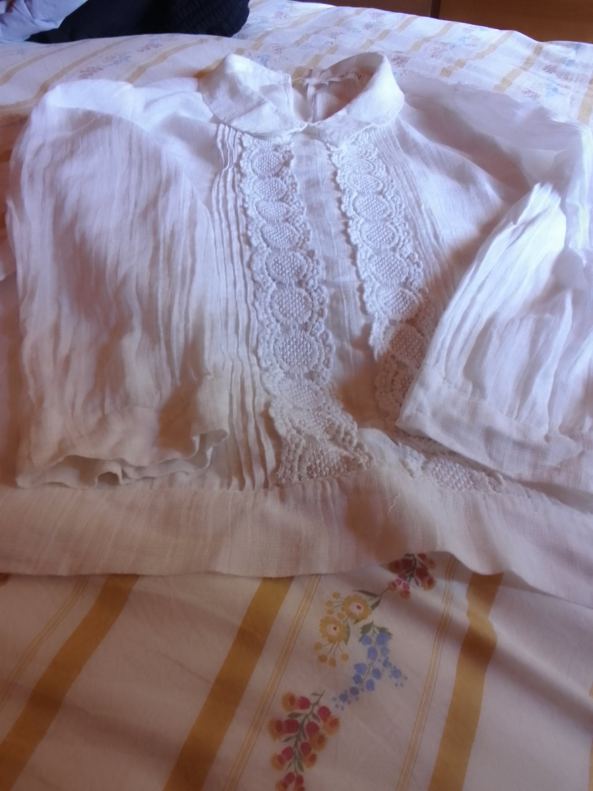 White lace blouse