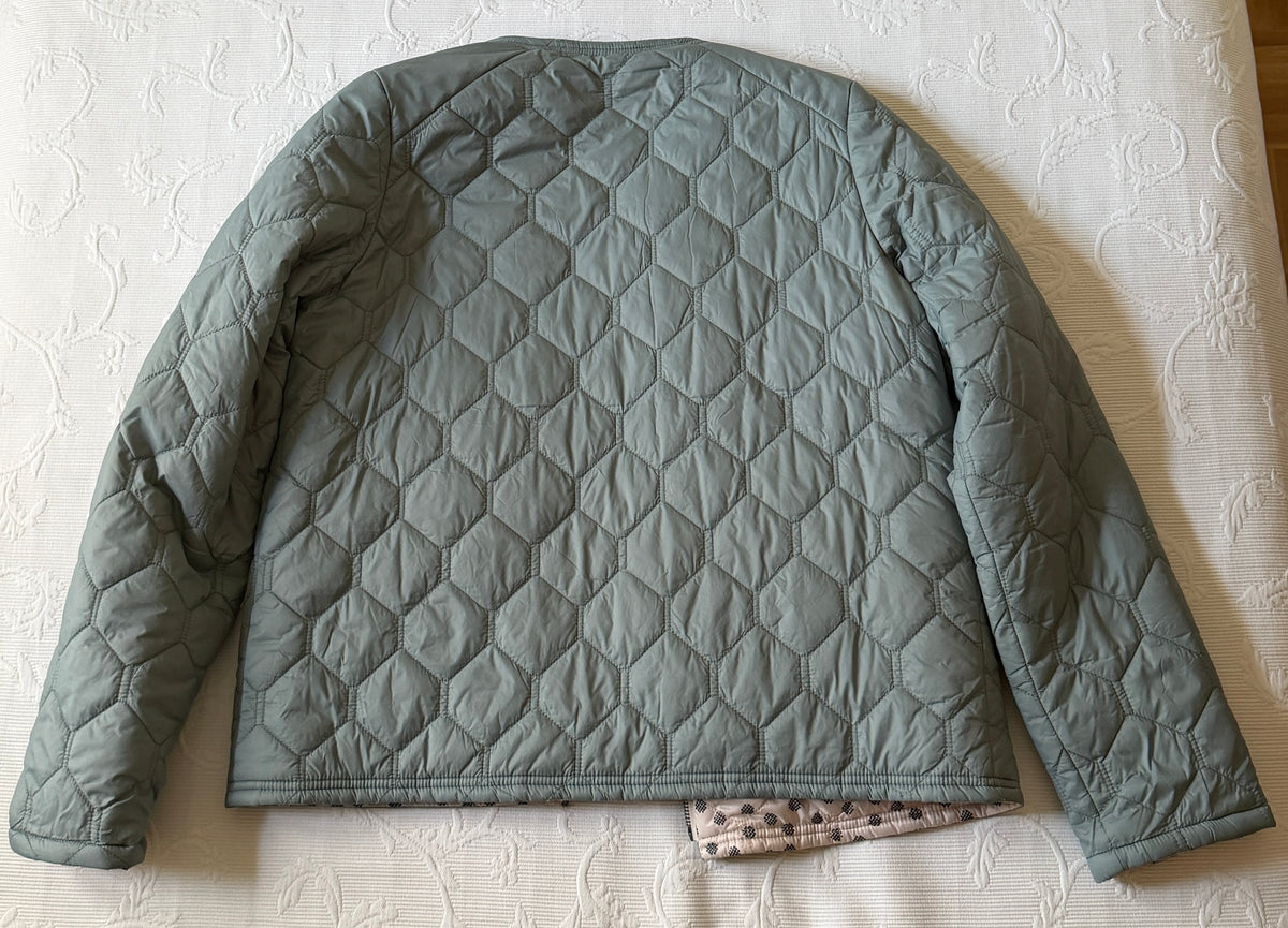 Chaqueta acolchada reversible azul
