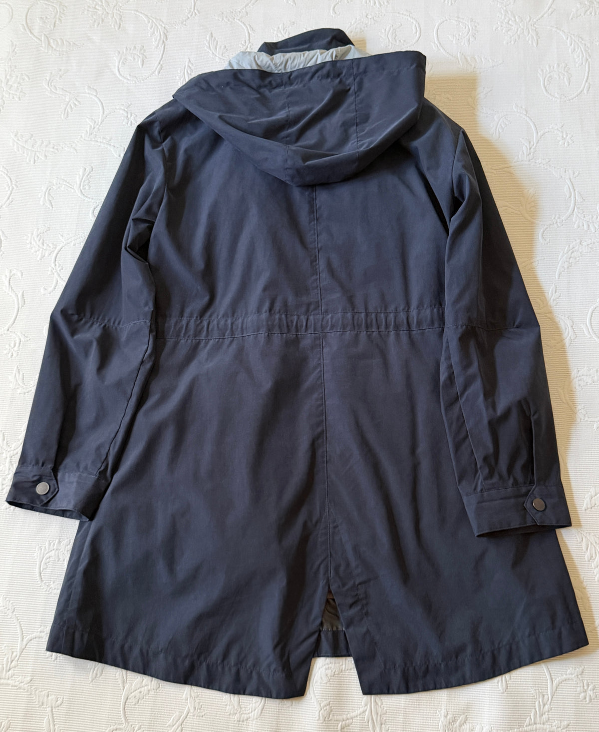 Gabardina con chaleco desmontable azul