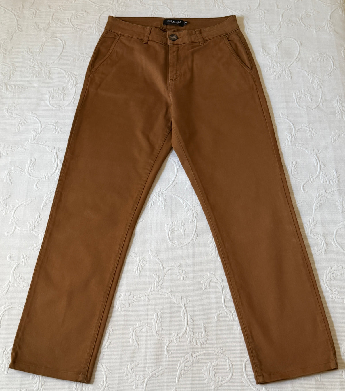 Pantalon chino Lucas tabac