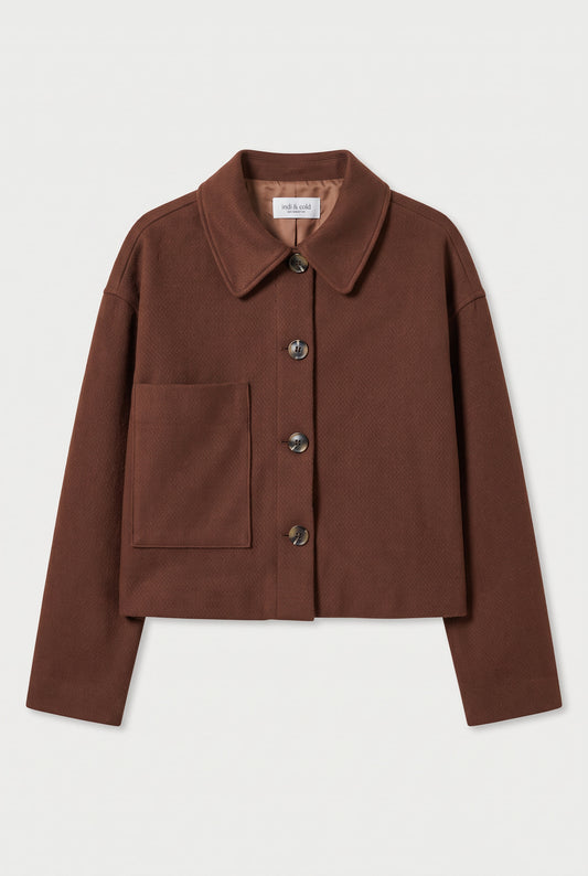 Punto roma jacket with front pocket