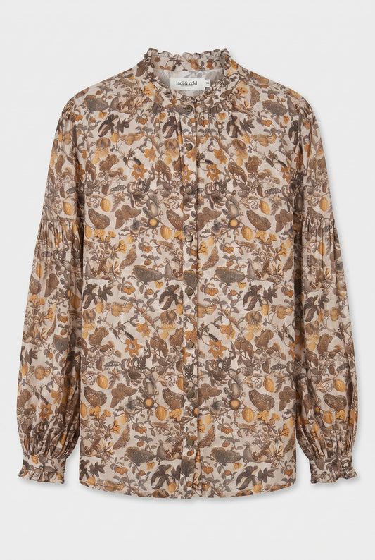 Camisa estampado otoñal