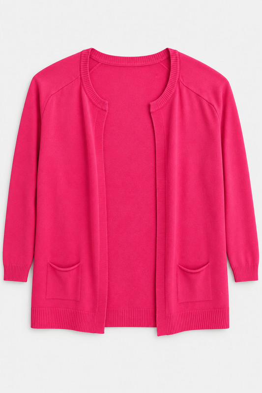Chaqueta fina verano manga francesa rosa
