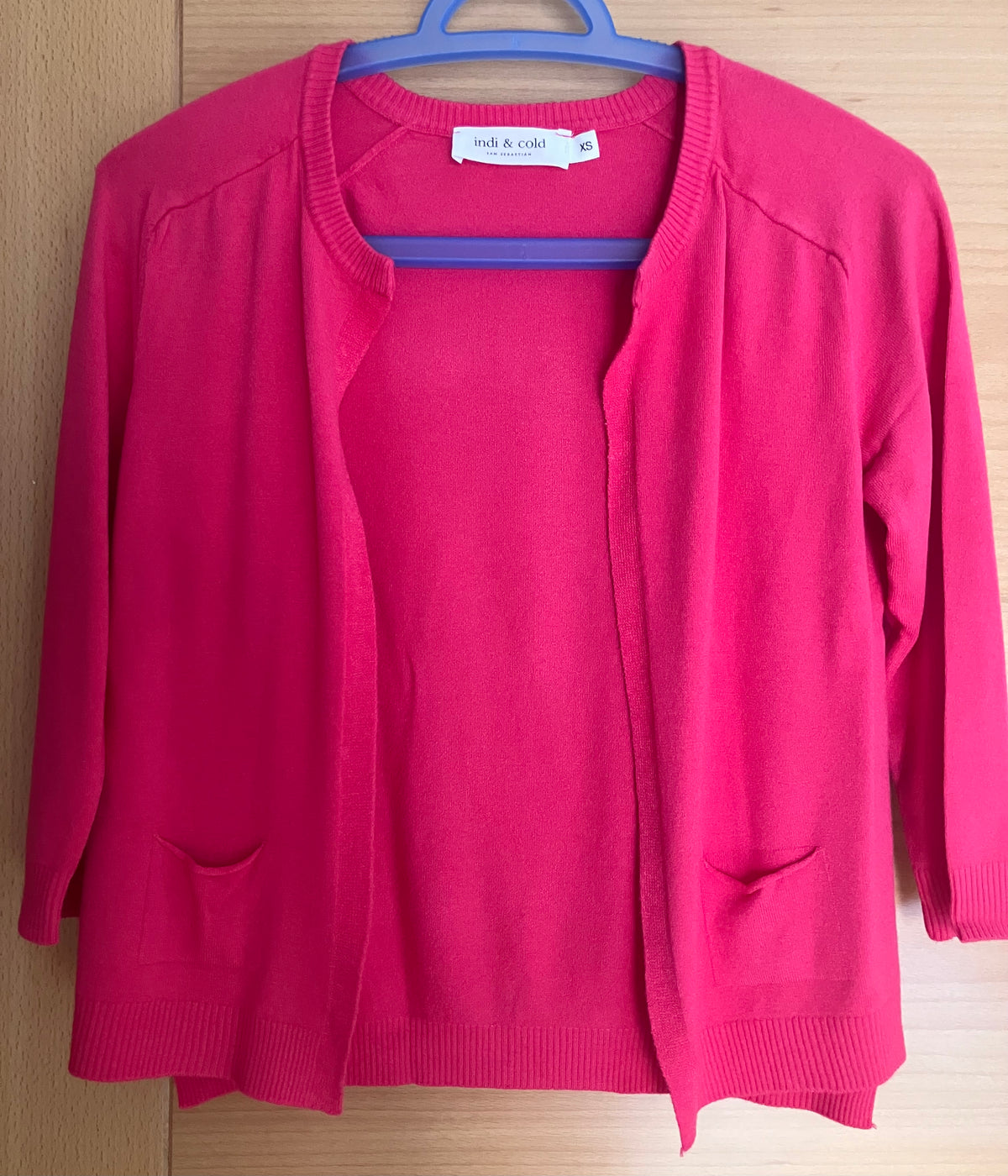 Chaqueta fina verano manga francesa rosa