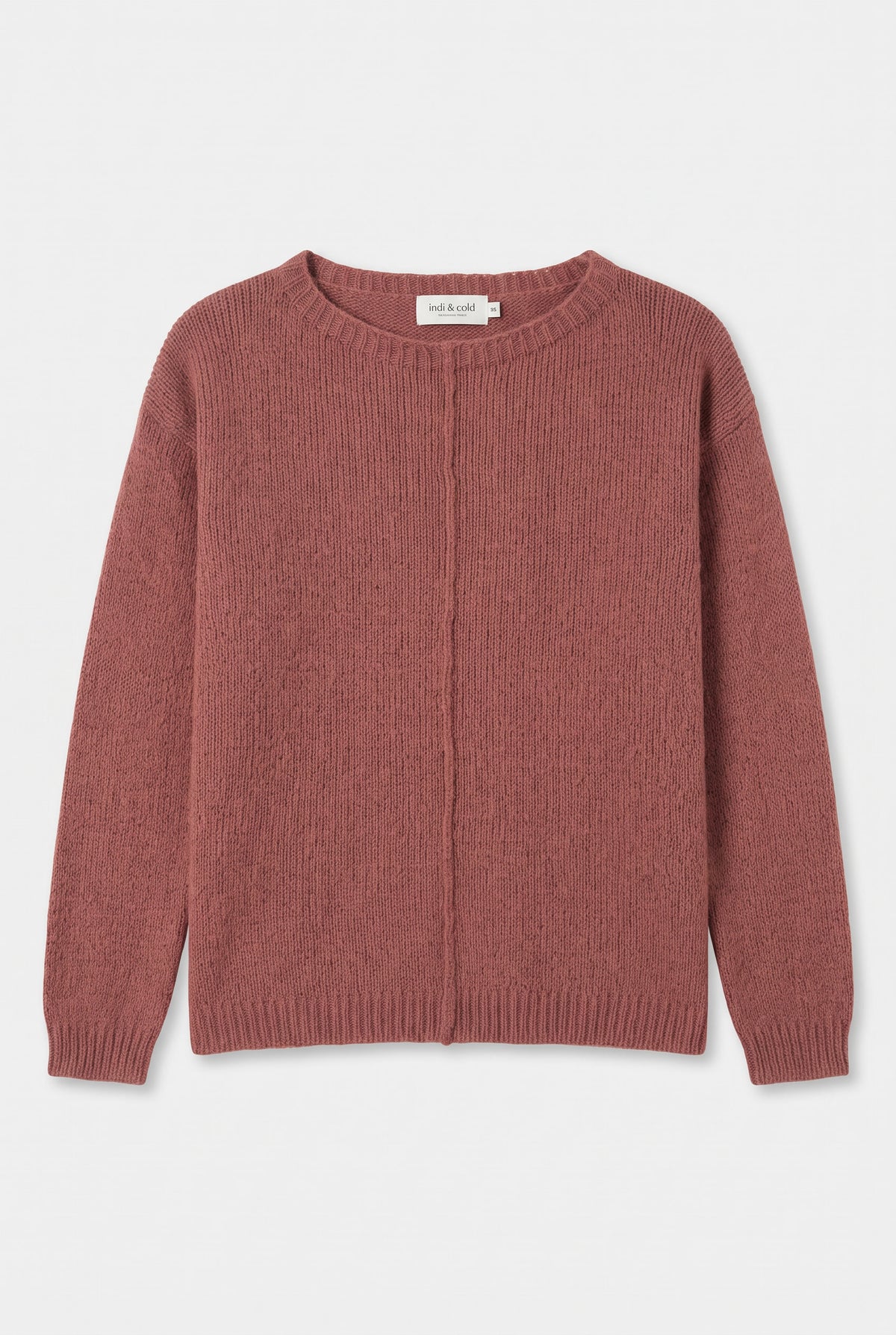 Jersey mohair rosa empolvado