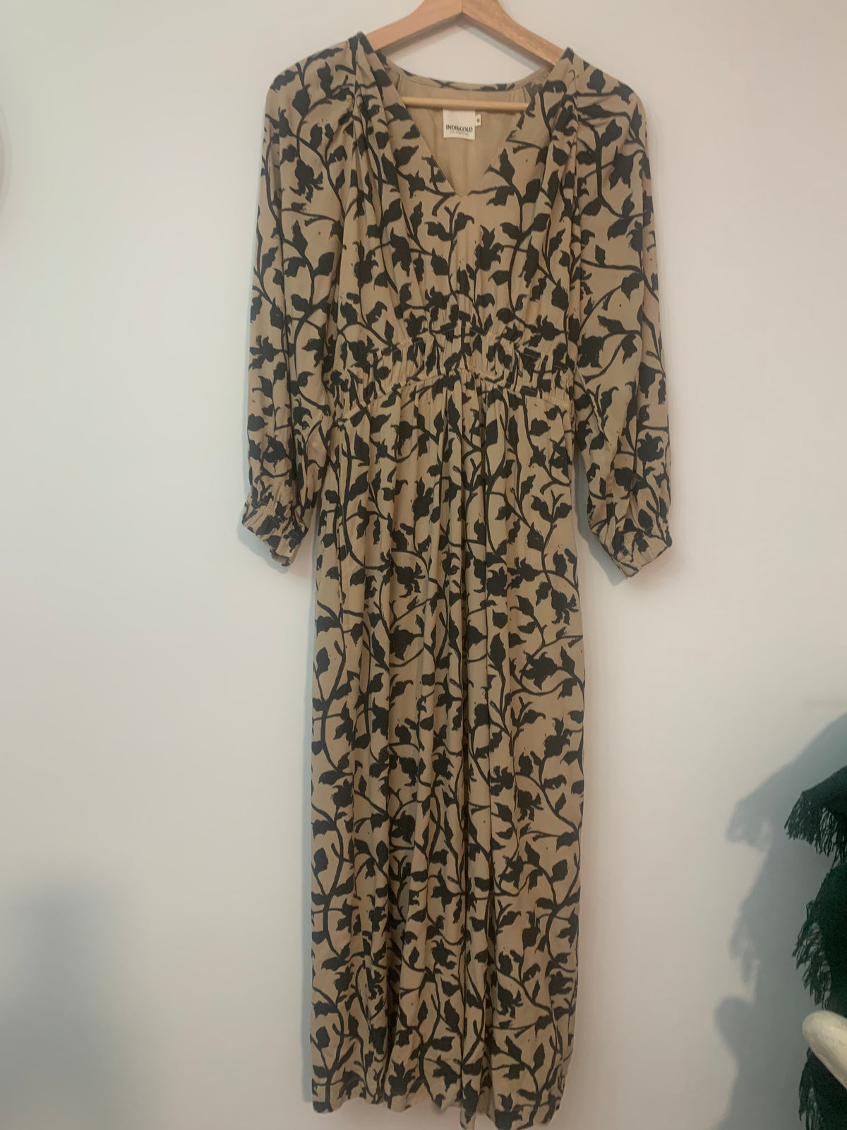 Vestido midi viscosa