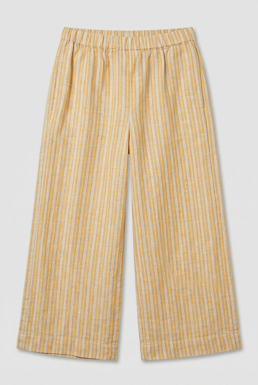 Pantalón lino rayas