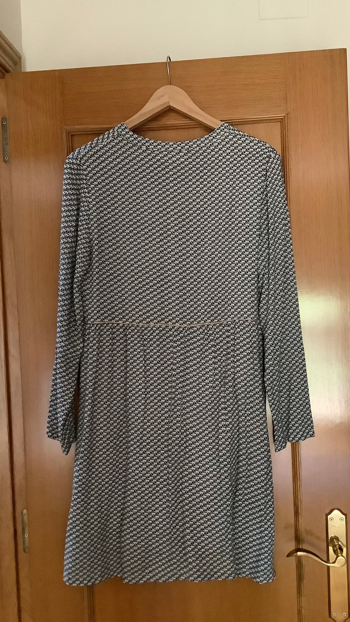 Vestido estampado barcos manga larga