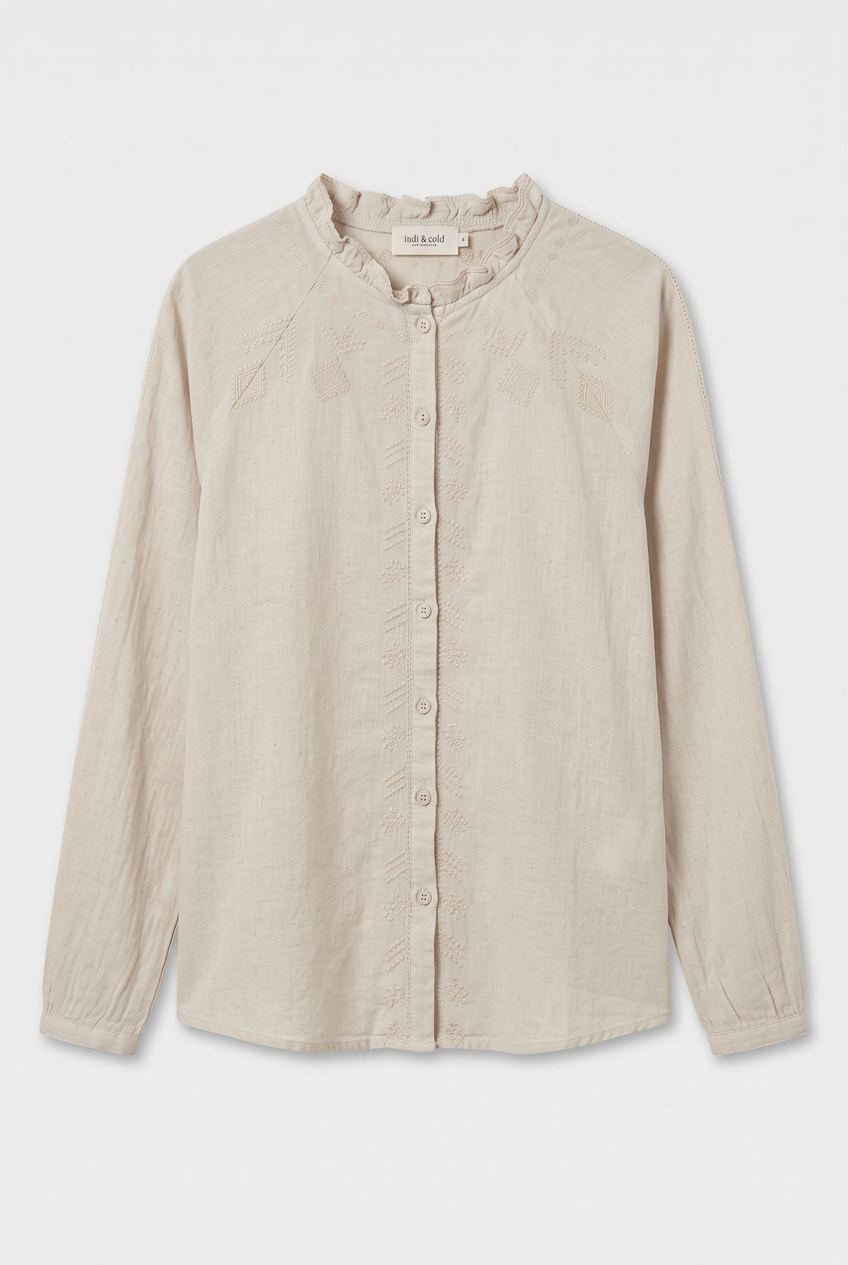 Off-white embroidered shirt