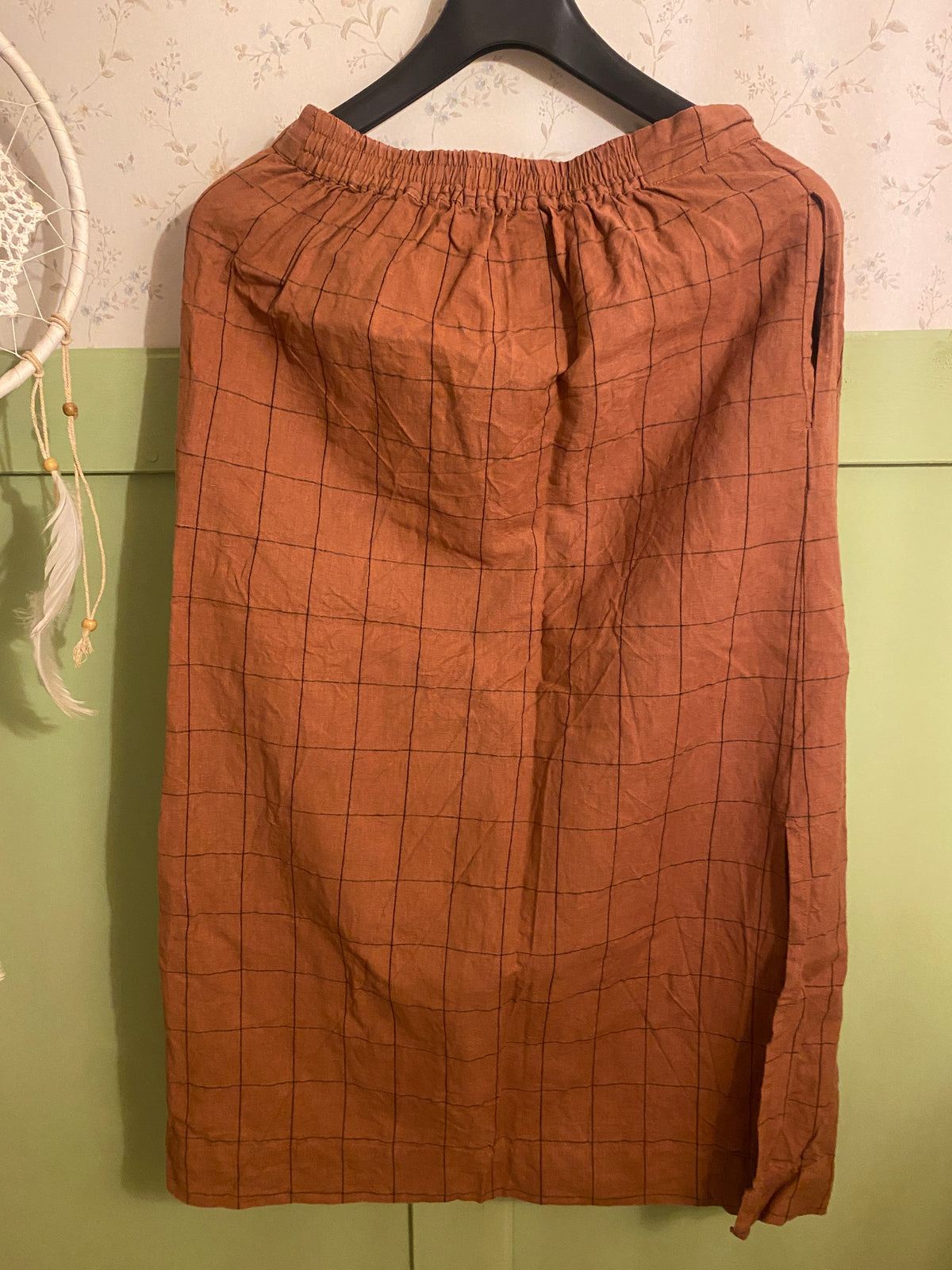 Checked skirt
