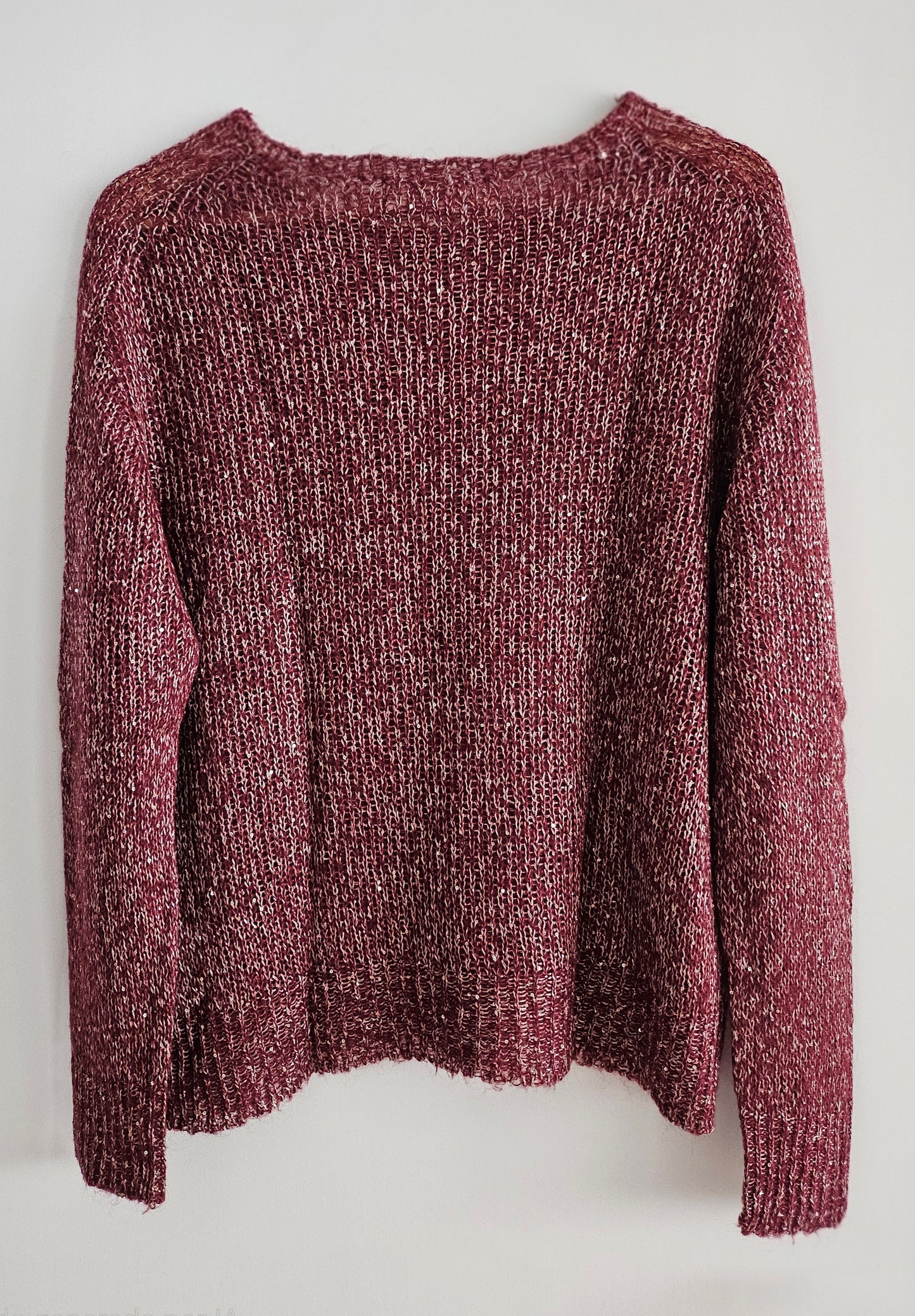Shiny burgundy jumper - Perfect for events