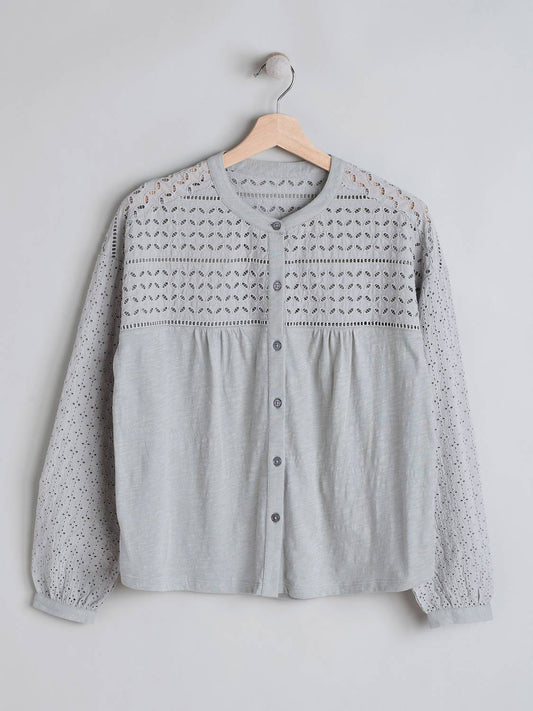 COTTON OPENWORK SHIRT