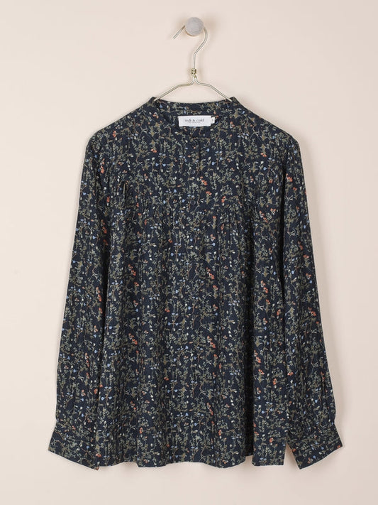 DIGITAL PRINT SHIRT WITH MAO COLLAR