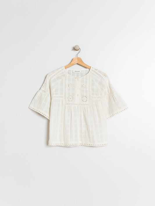 BLUSA  CON CALADOS