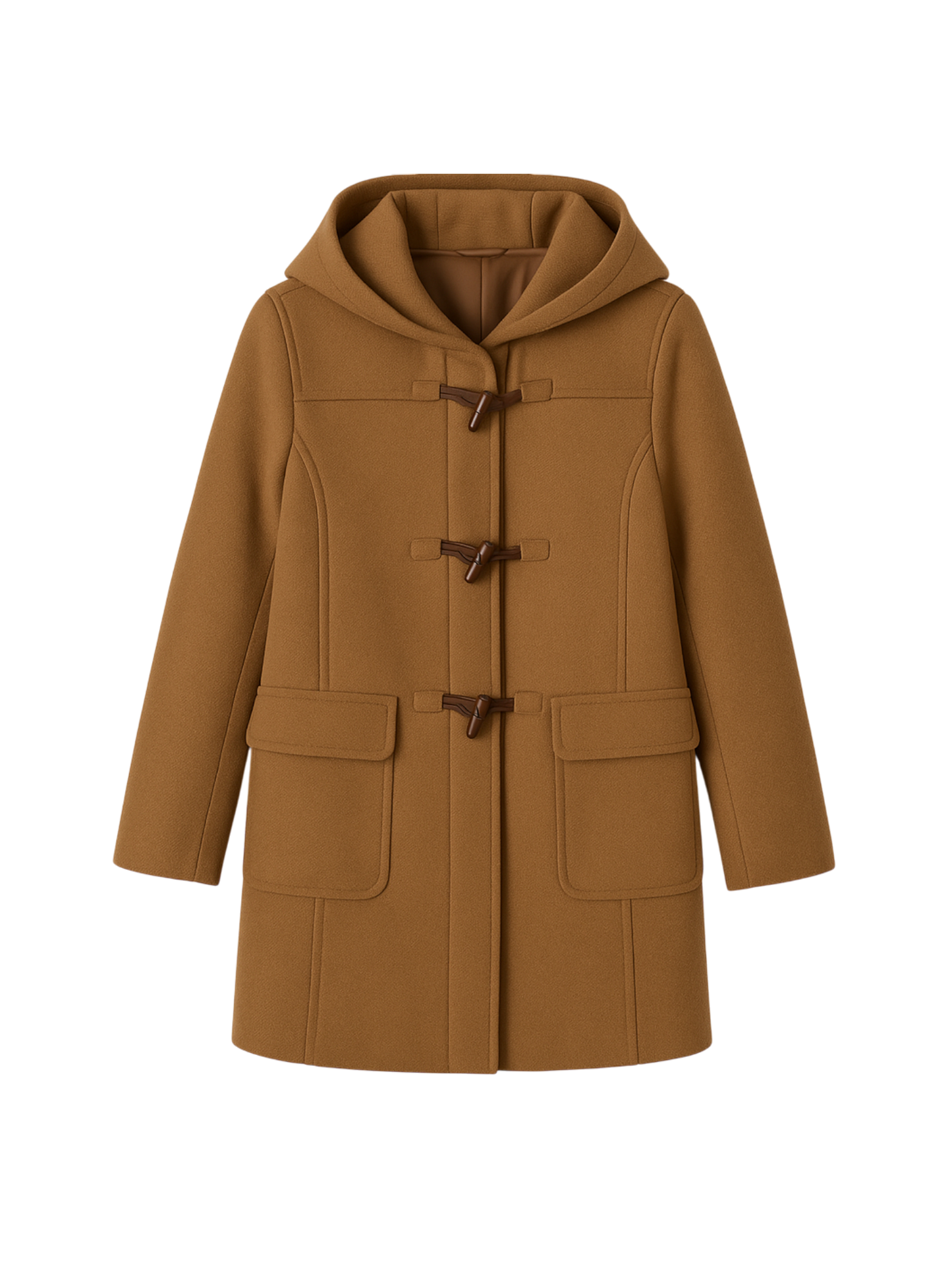 Trenka corta marrón con capucha