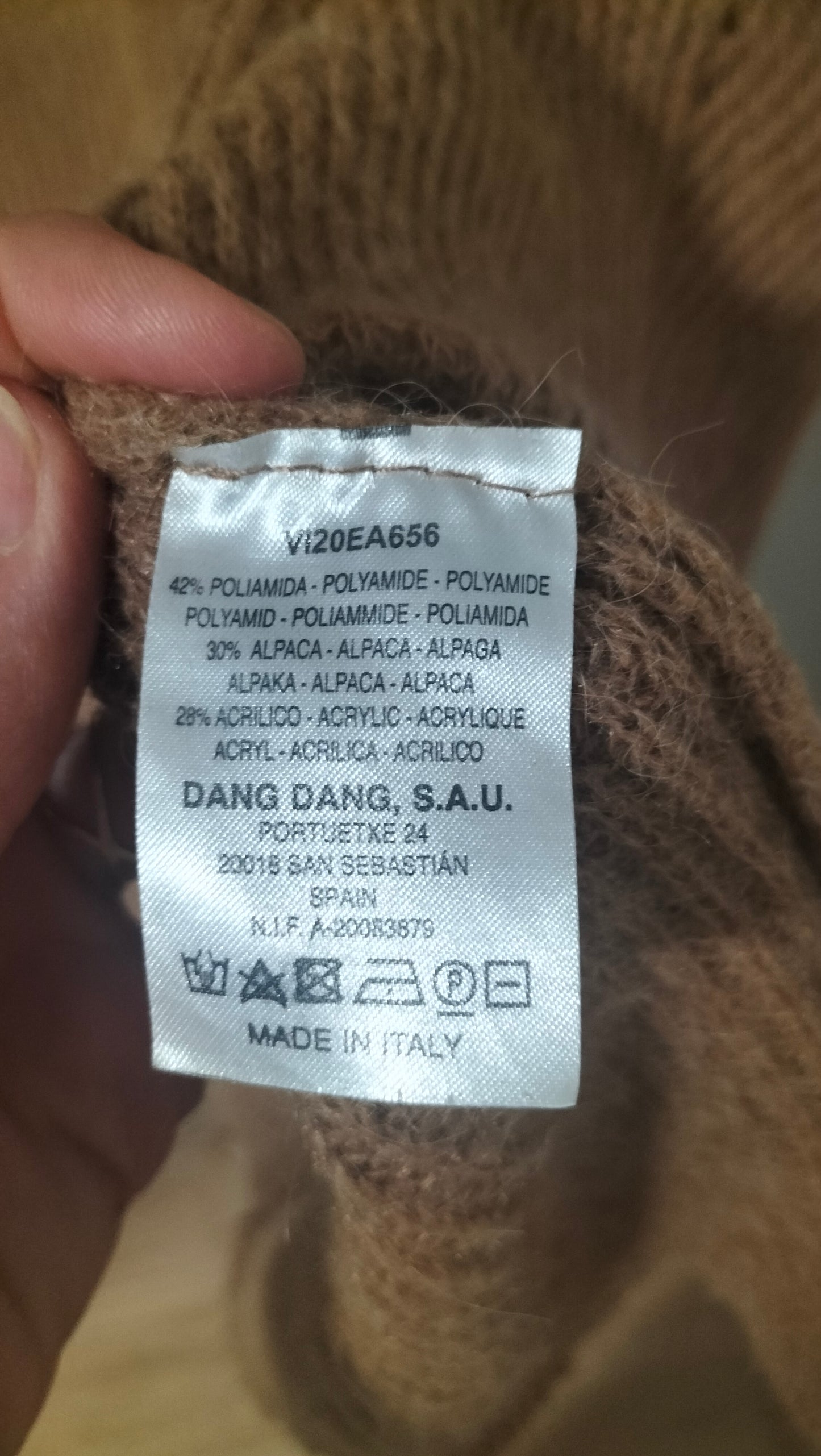 Veste longue en maille