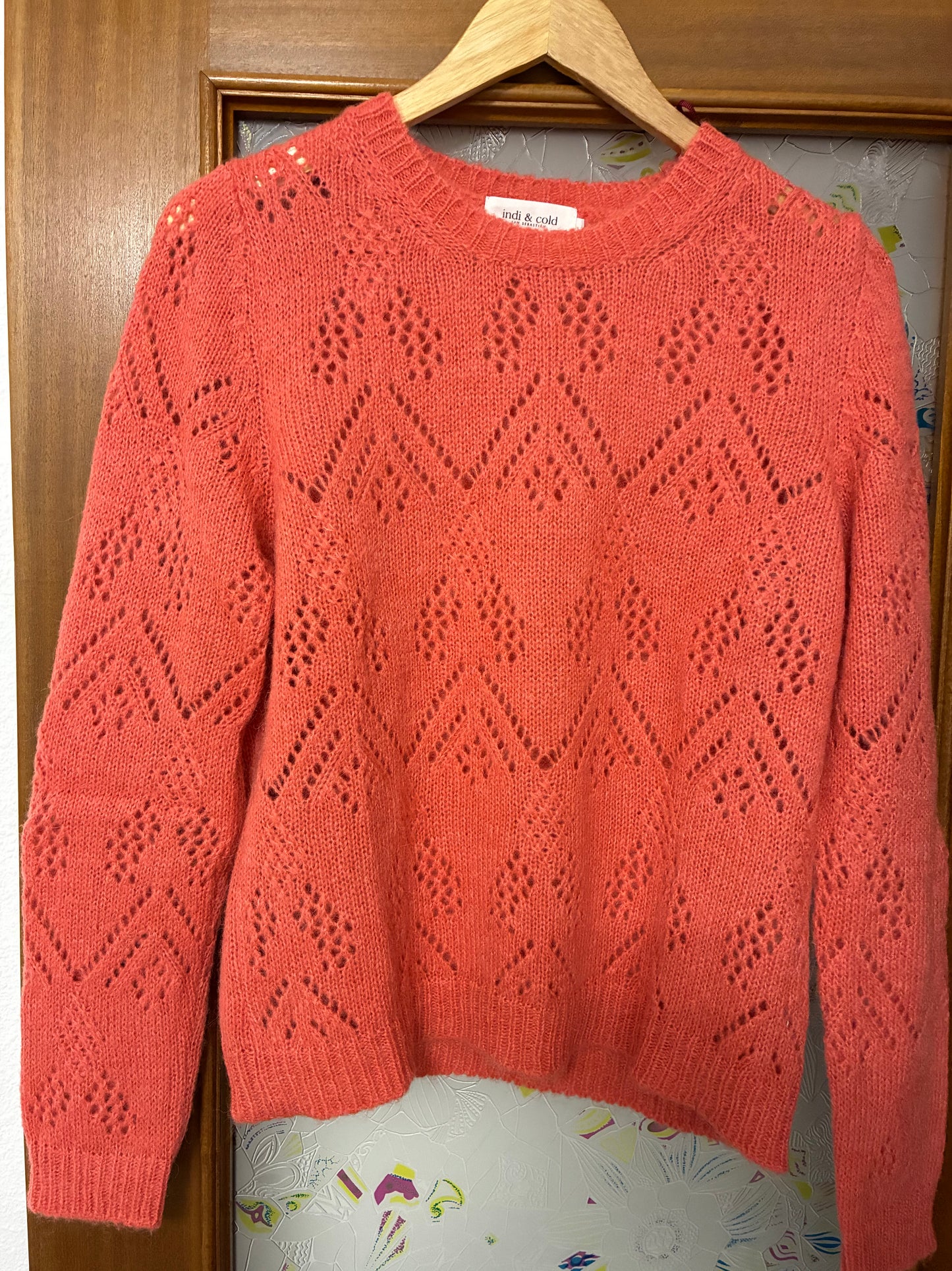 OPENWORK KNITTED JERSEY