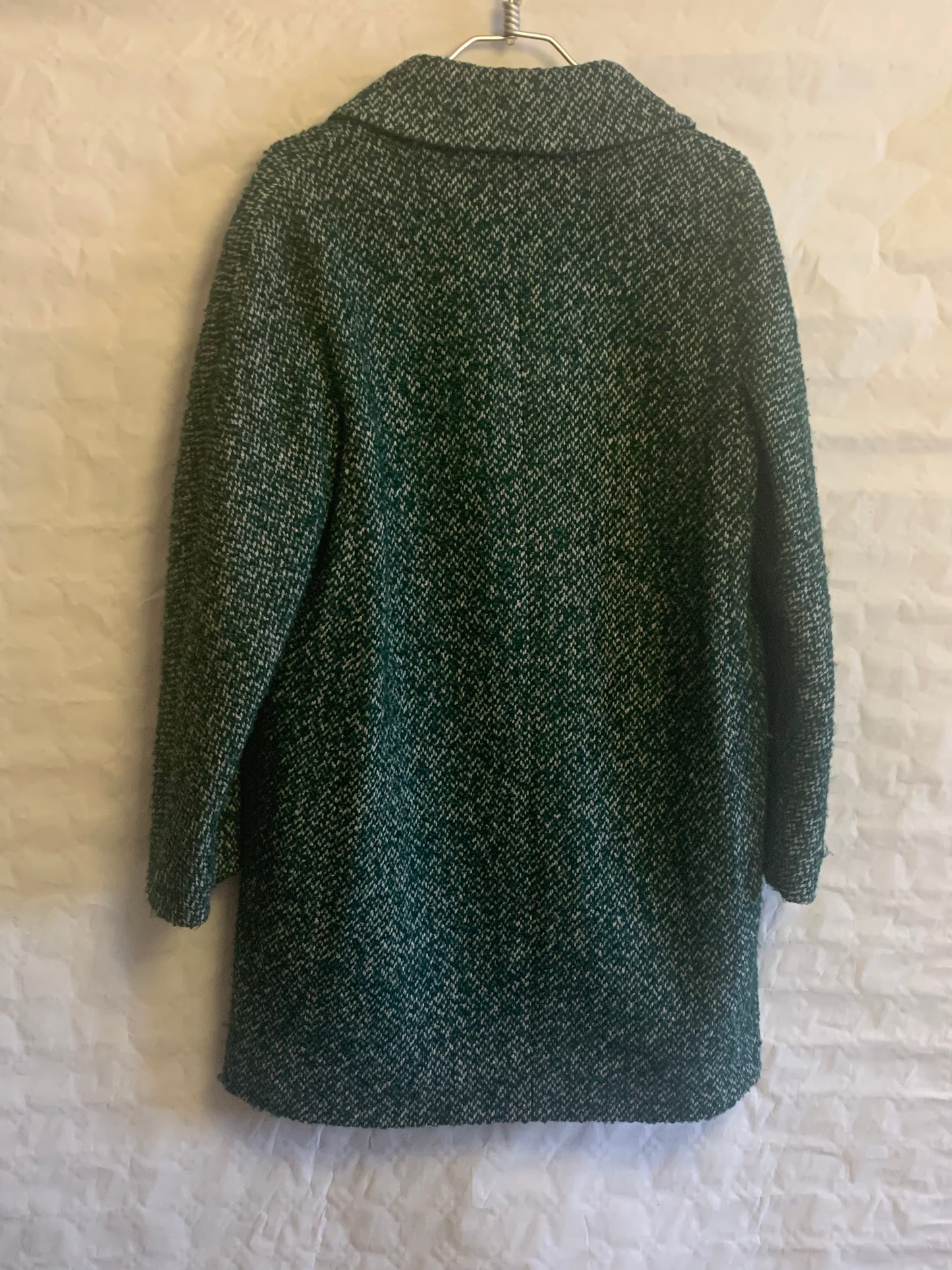 Abrigo verde jaspeado