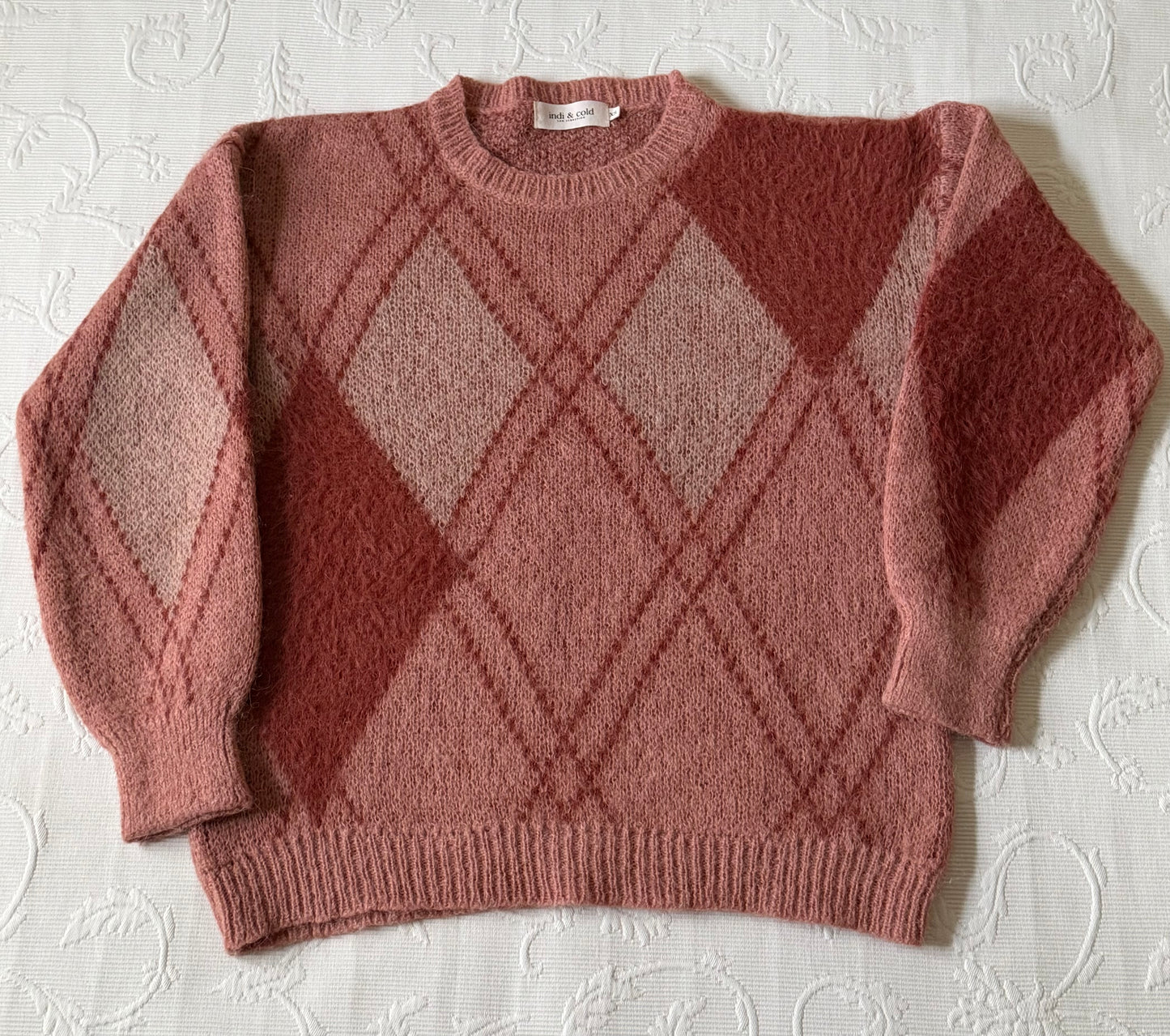 Jersey rombos rosa - granate