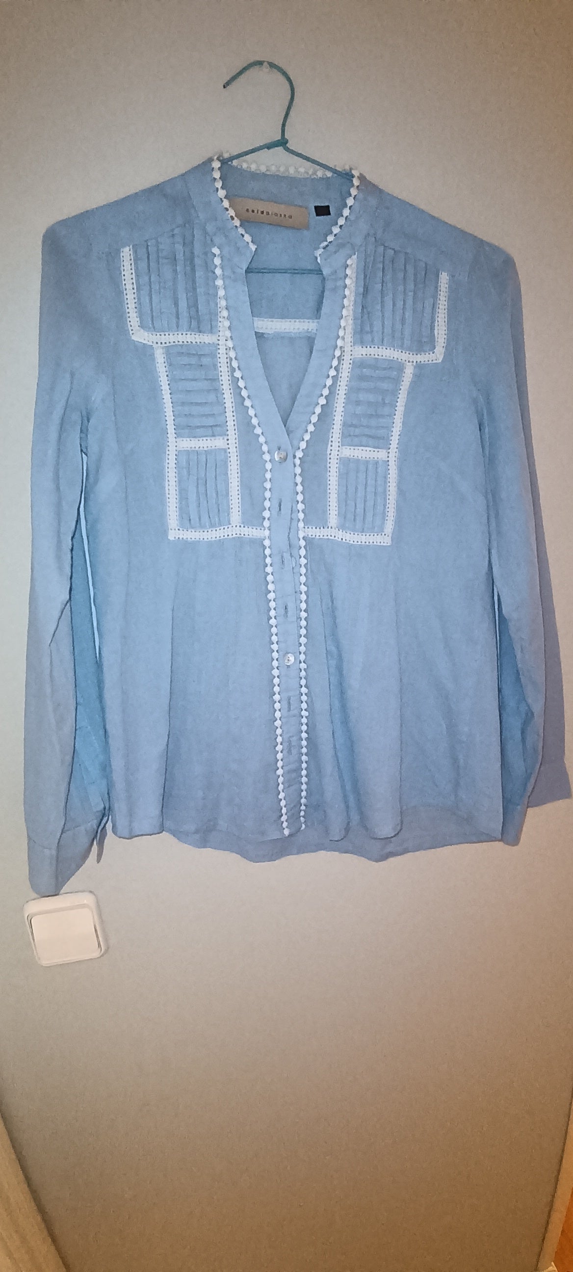 ROMANTIC SKY BLUE BLOUSE