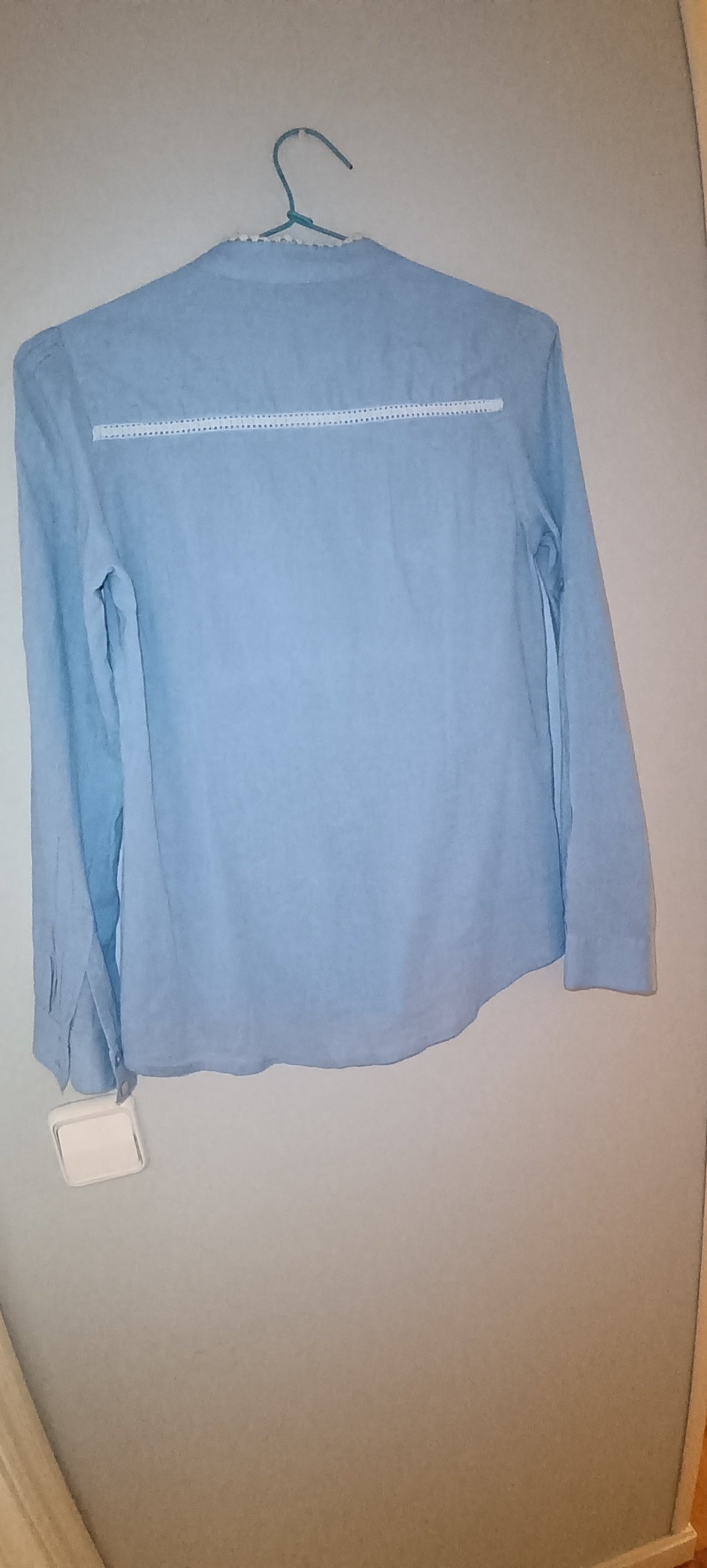ROMANTIC SKY BLUE BLOUSE
