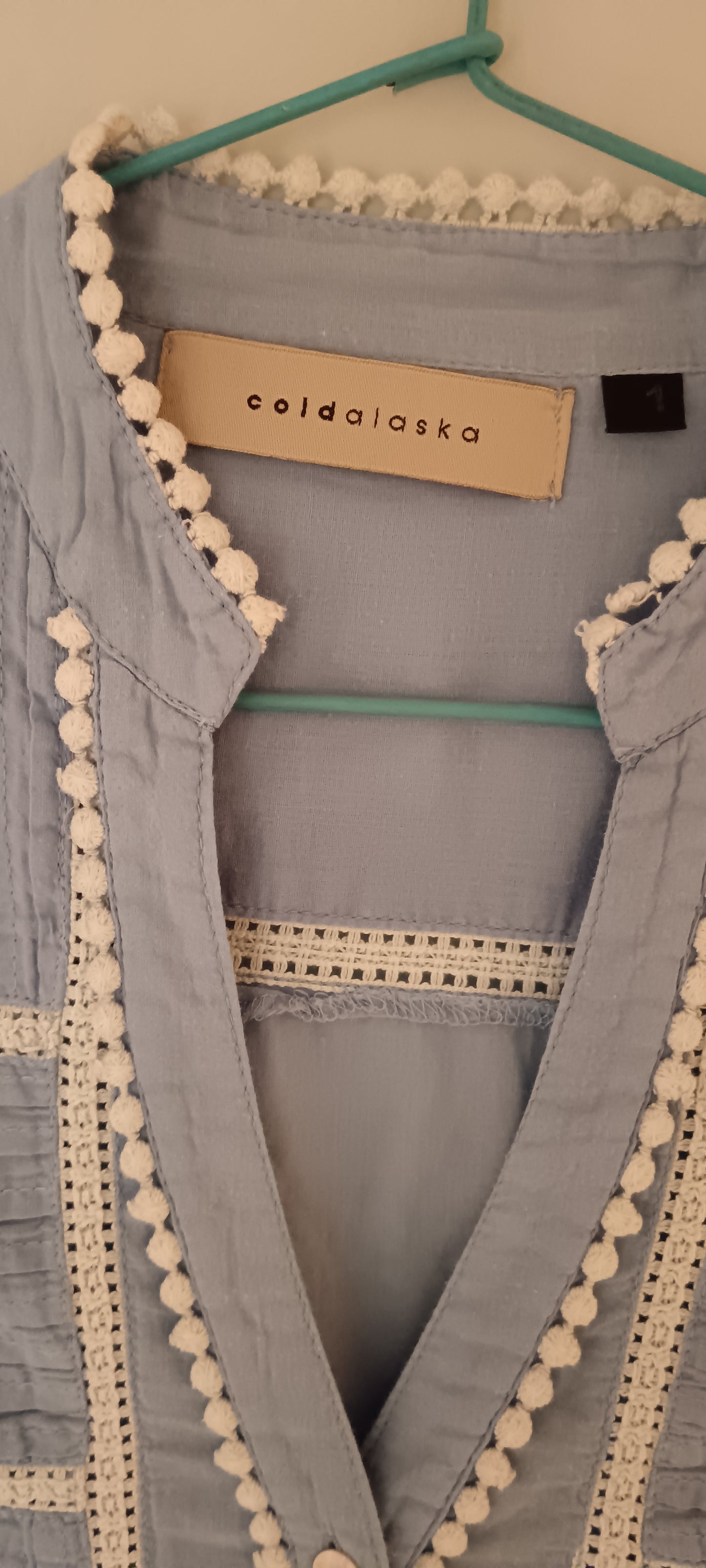 ROMANTIC SKY BLUE BLOUSE
